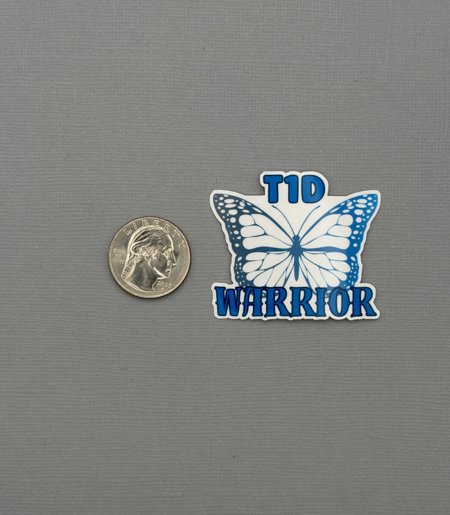 T1D Warrior Butterfly Sticker or Magnet