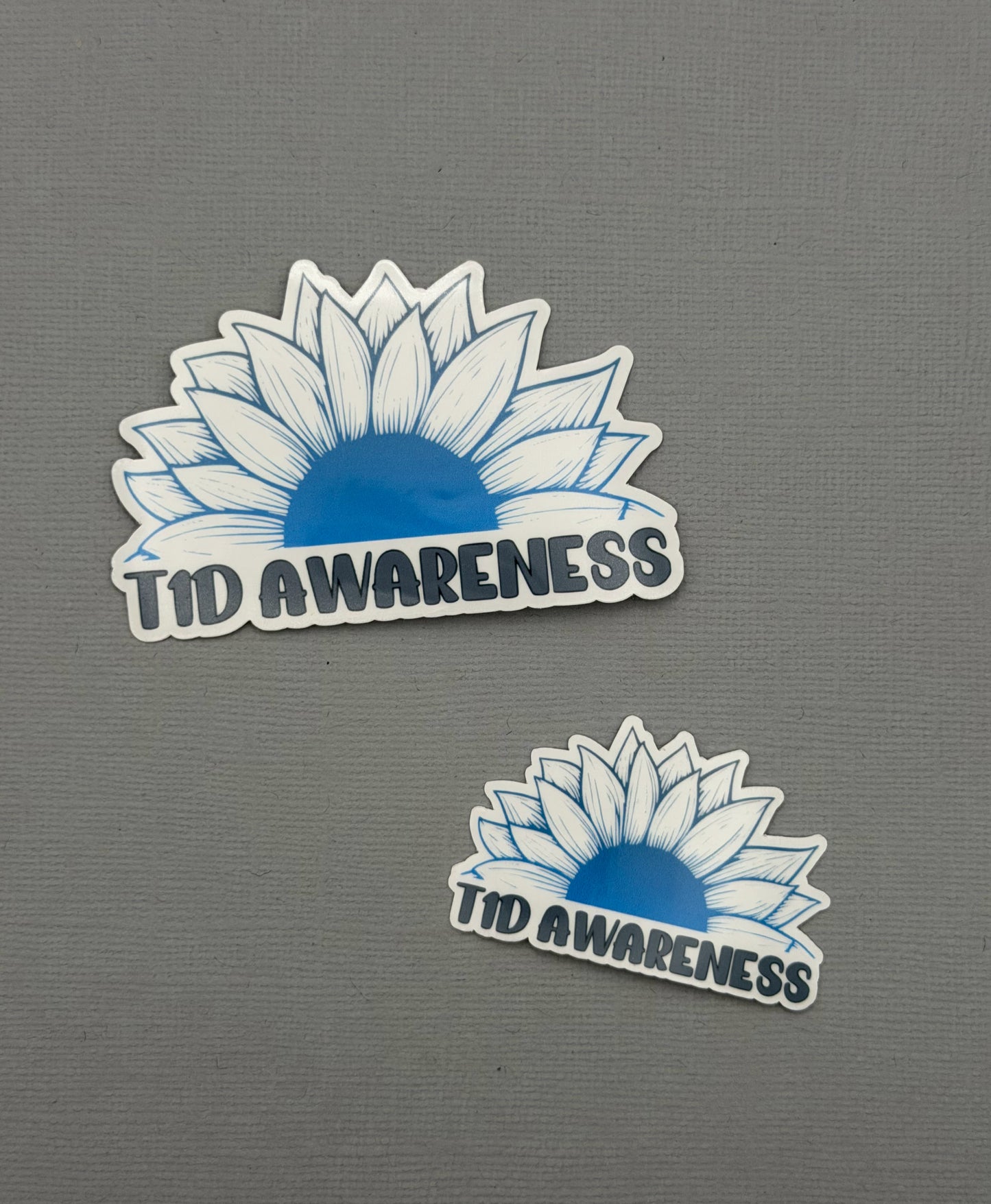 T1D Awareness Sunflower Sticker or Magnet