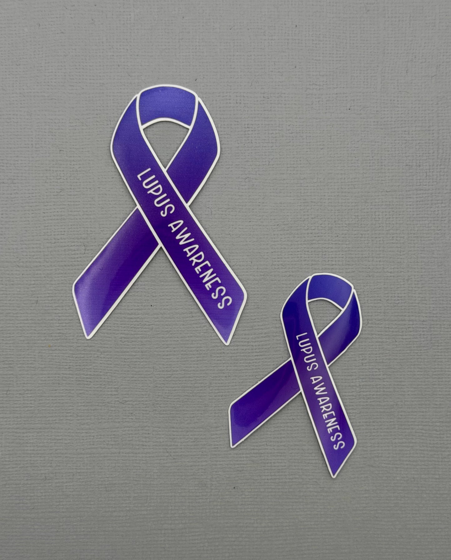 Lupus Awareness Ribbon Sticker or Magnet
