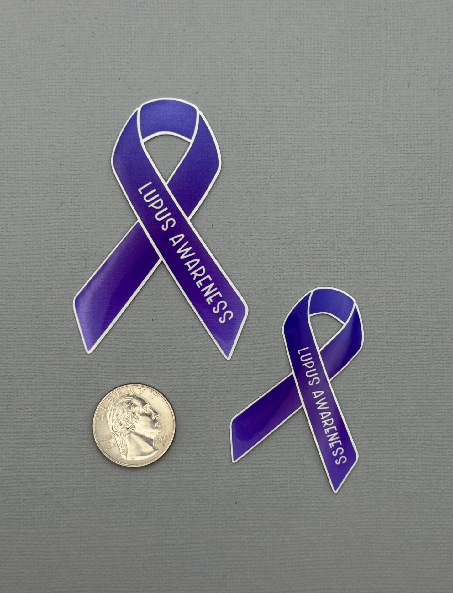 Lupus Awareness Ribbon Sticker or Magnet