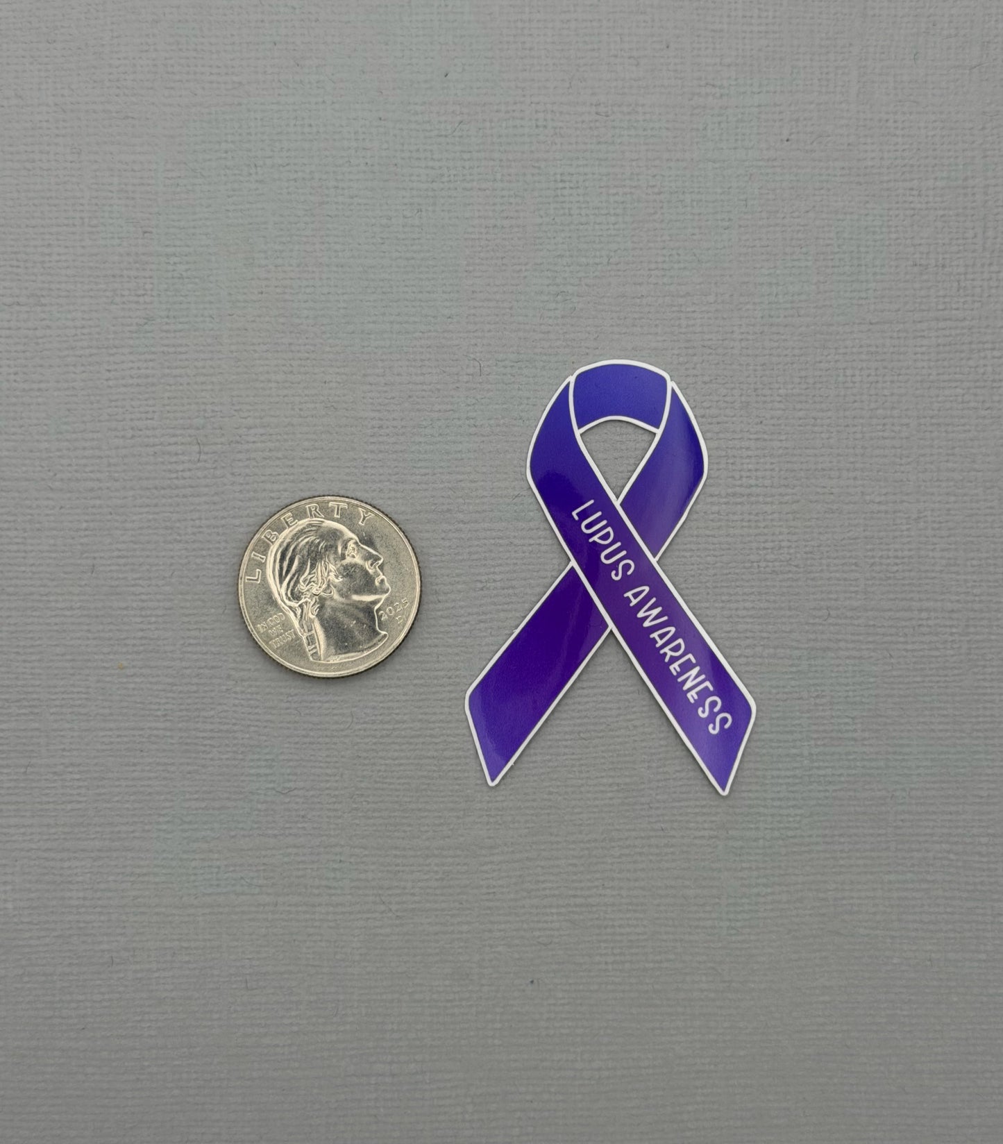 Lupus Awareness Ribbon Sticker or Magnet