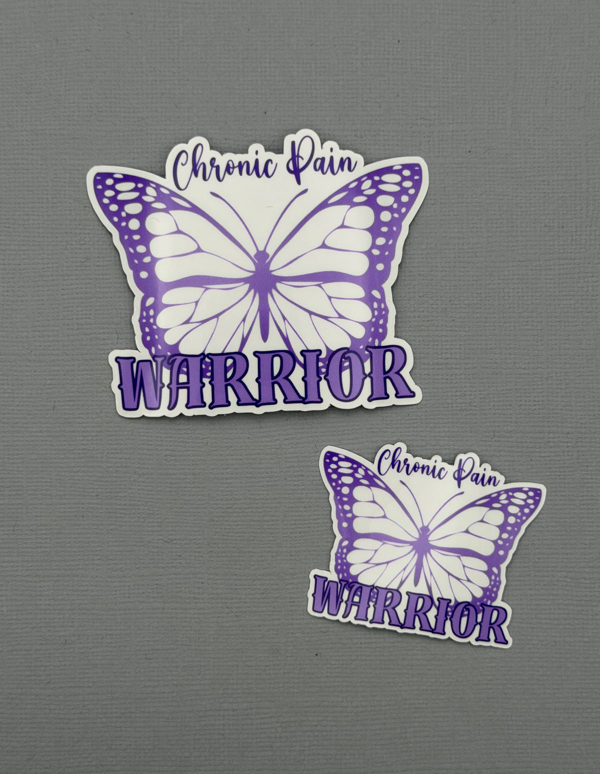 Chronic Pain Warrior Butterfly Sticker or Magnet