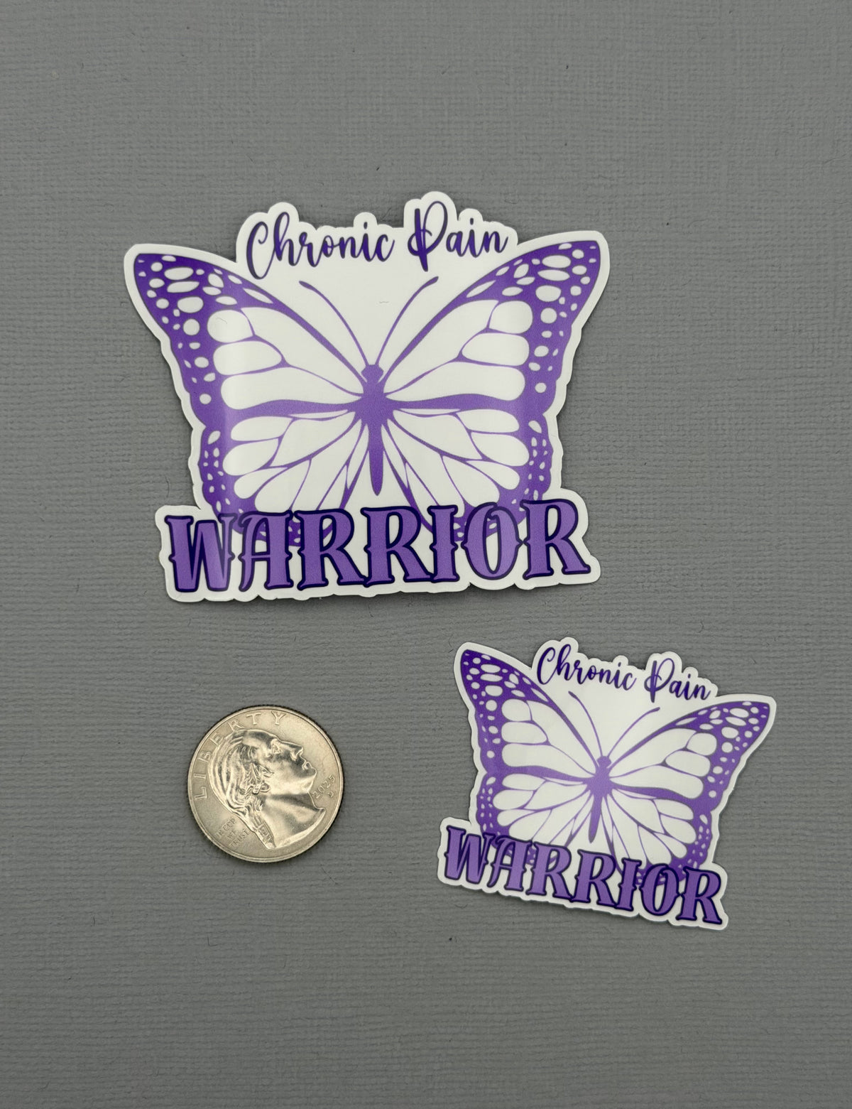 Chronic Pain Warrior Butterfly Sticker or Magnet