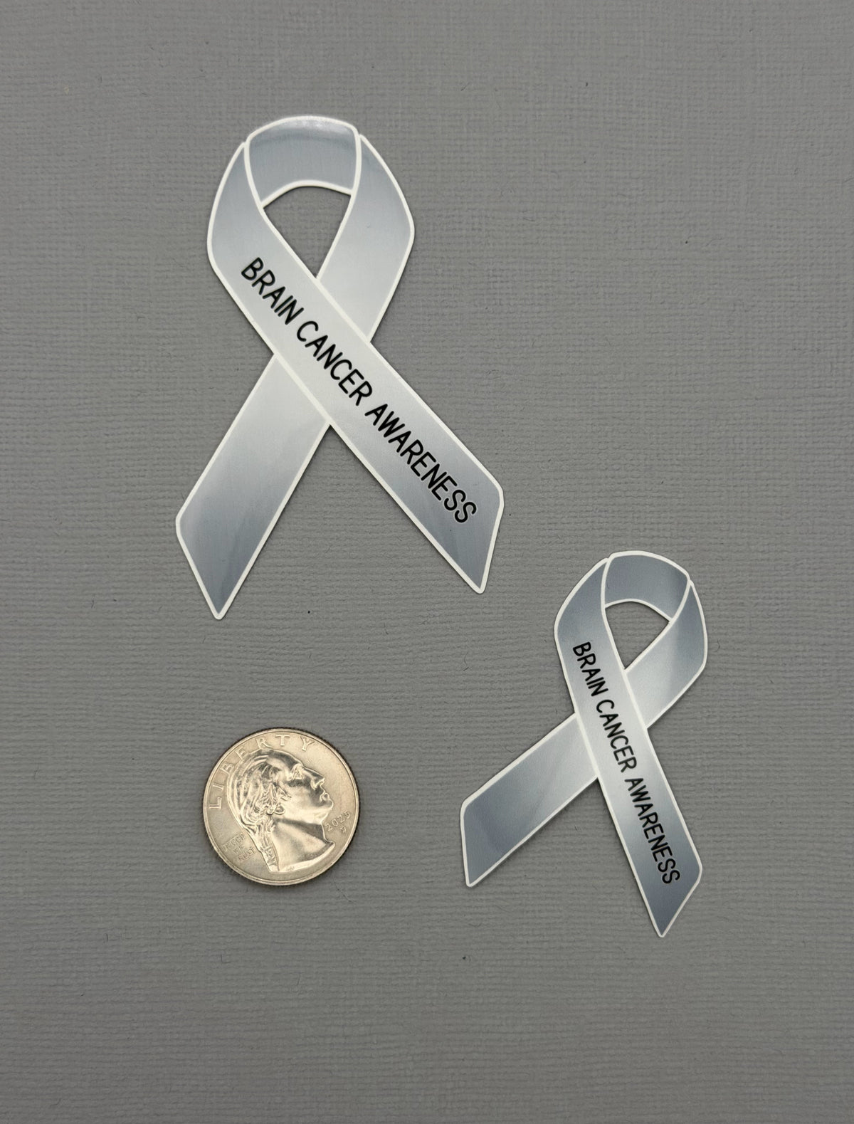 Brain Cancer Awareness Ribbon Sticker or Magnet