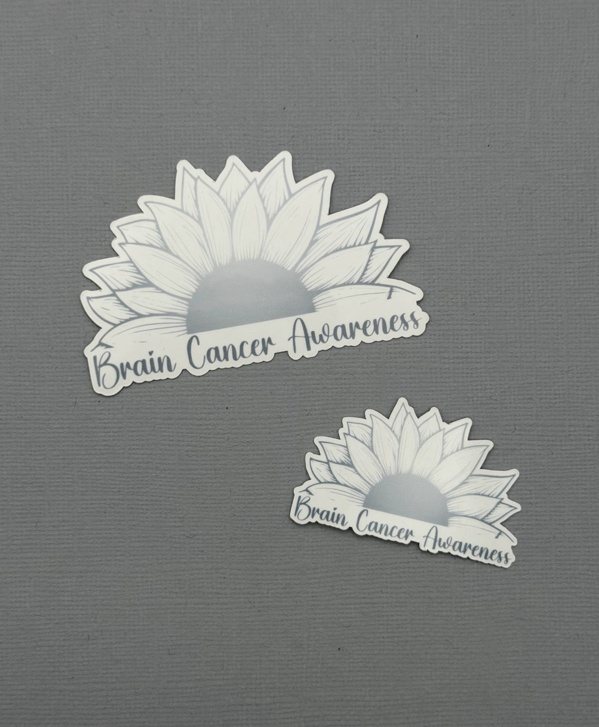 Brain Cancer Awareness Sunflower Sticker or Magnet
