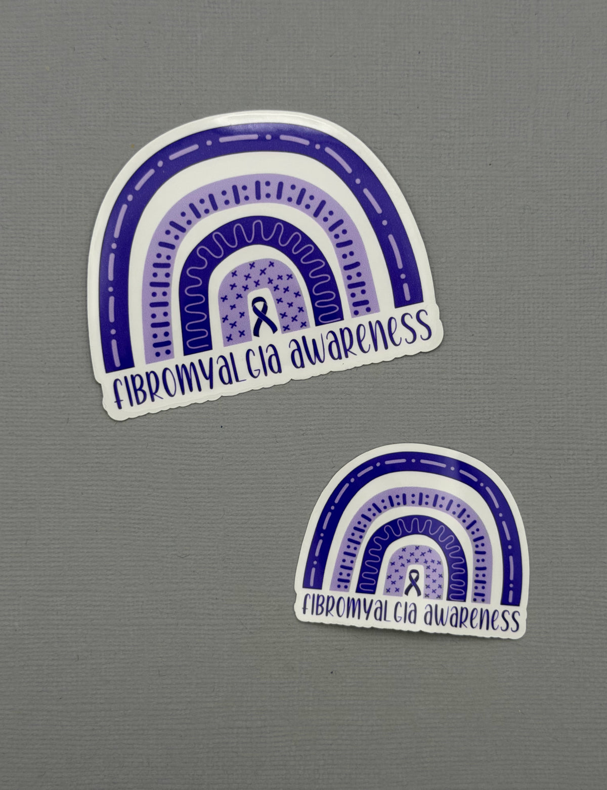 Fibromyalgia Awareness Rainbow Sticker or Magnet