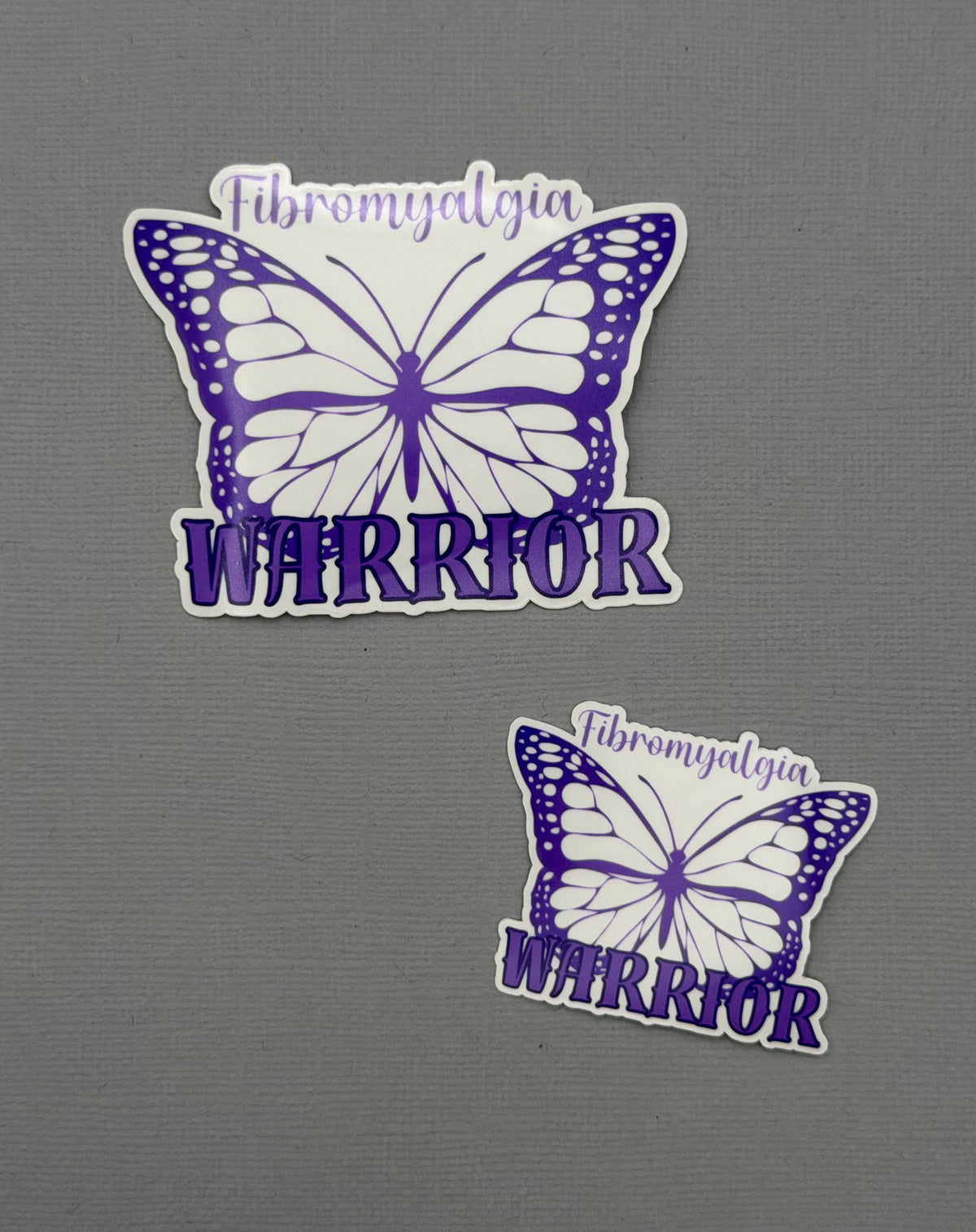 Fibromyalgia Warrior Butterfly Sticker or Magnet