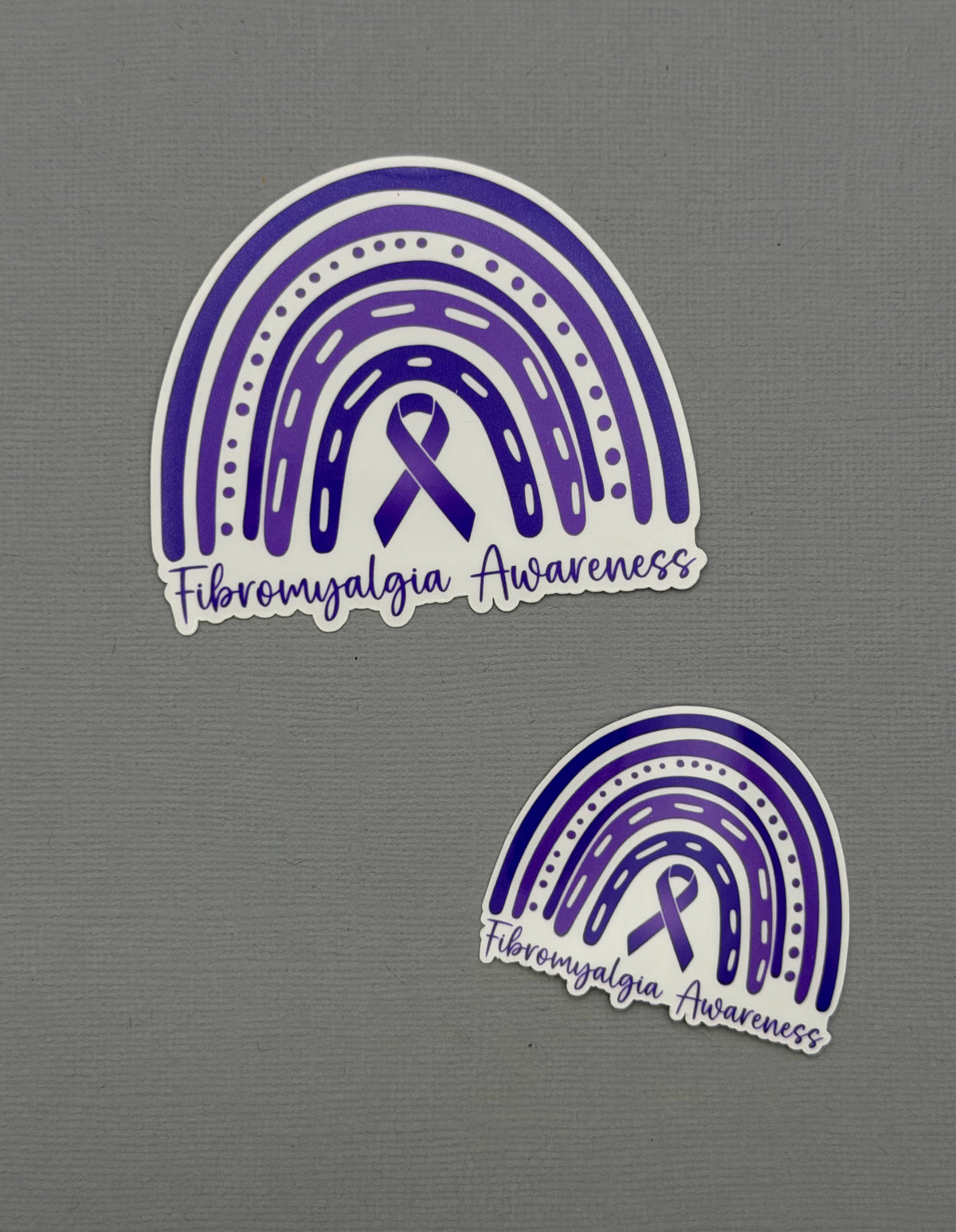 Fibromyalgia Awareness Rainbow Sticker or Magnet