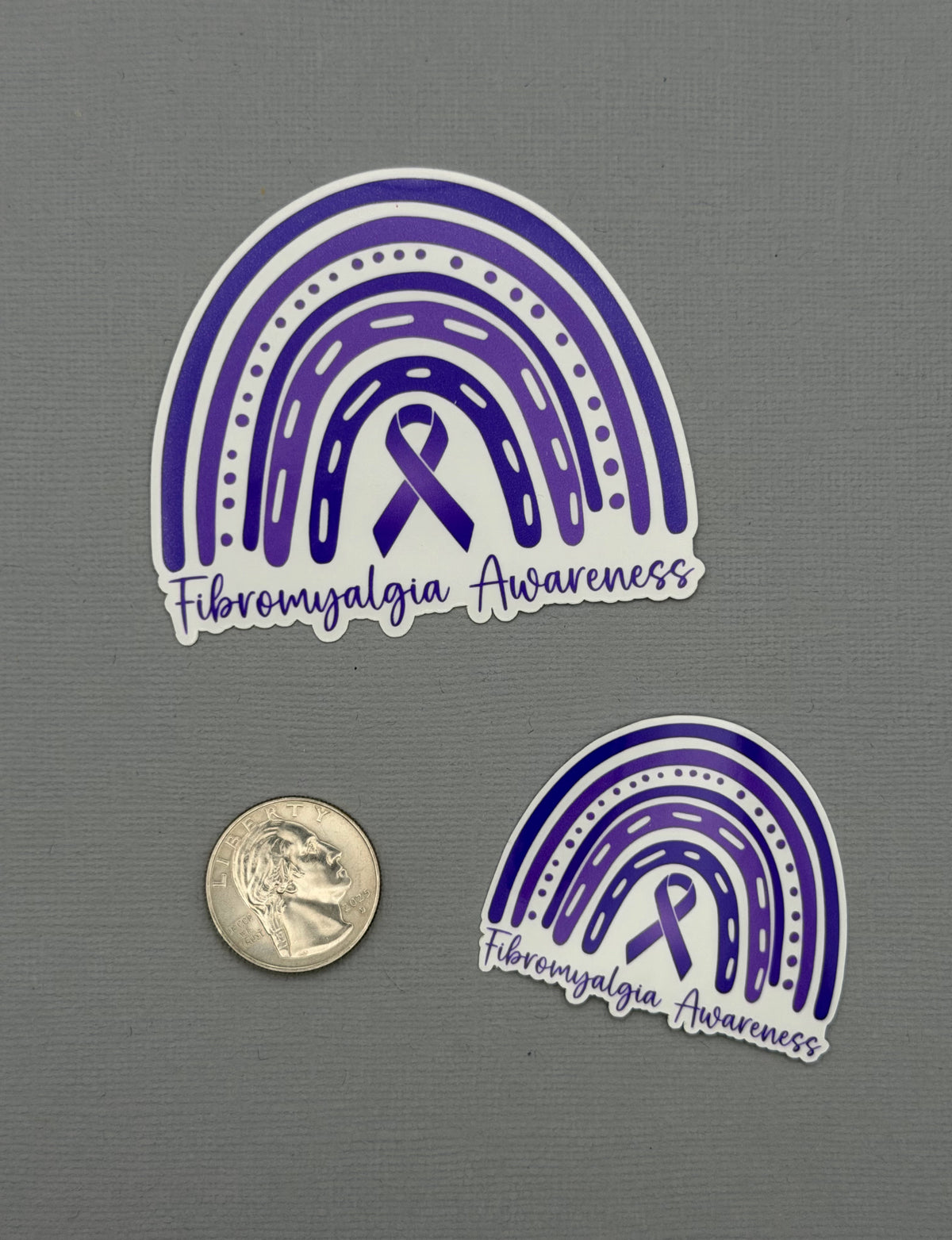Fibromyalgia Awareness Rainbow Sticker or Magnet