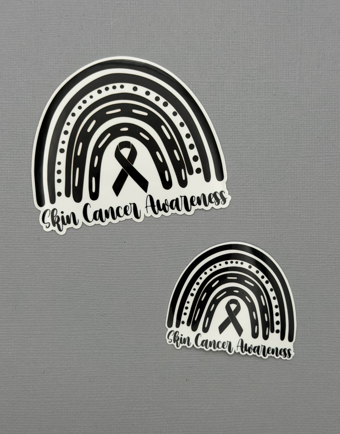 Skin Cancer Awareness Rainbow Sticker or Magnet