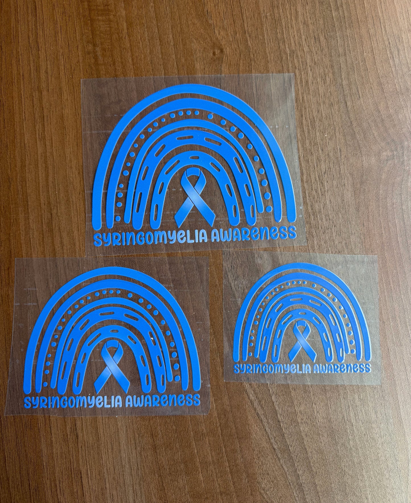 Syringomyelia Awareness Rainbow Car Decal
