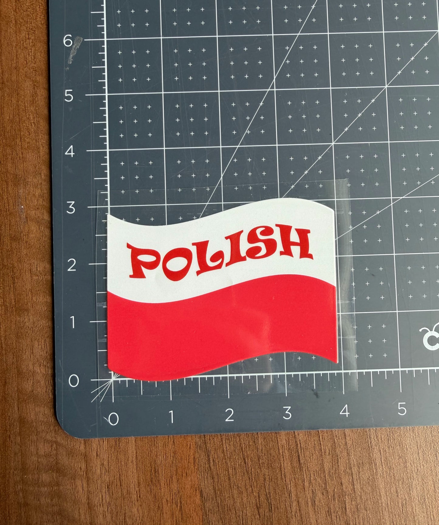 Polish Flag Car Decal