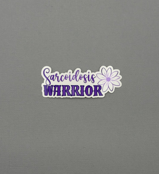Sarcoidosis Warrior Flower Sticker or Magnet