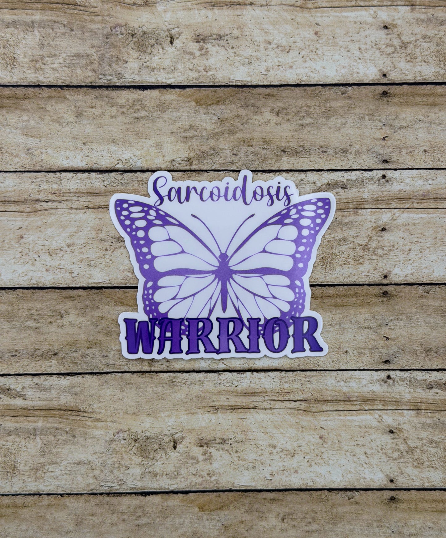 Sarcoidosis Warrior Butterfly Sticker or Magnet