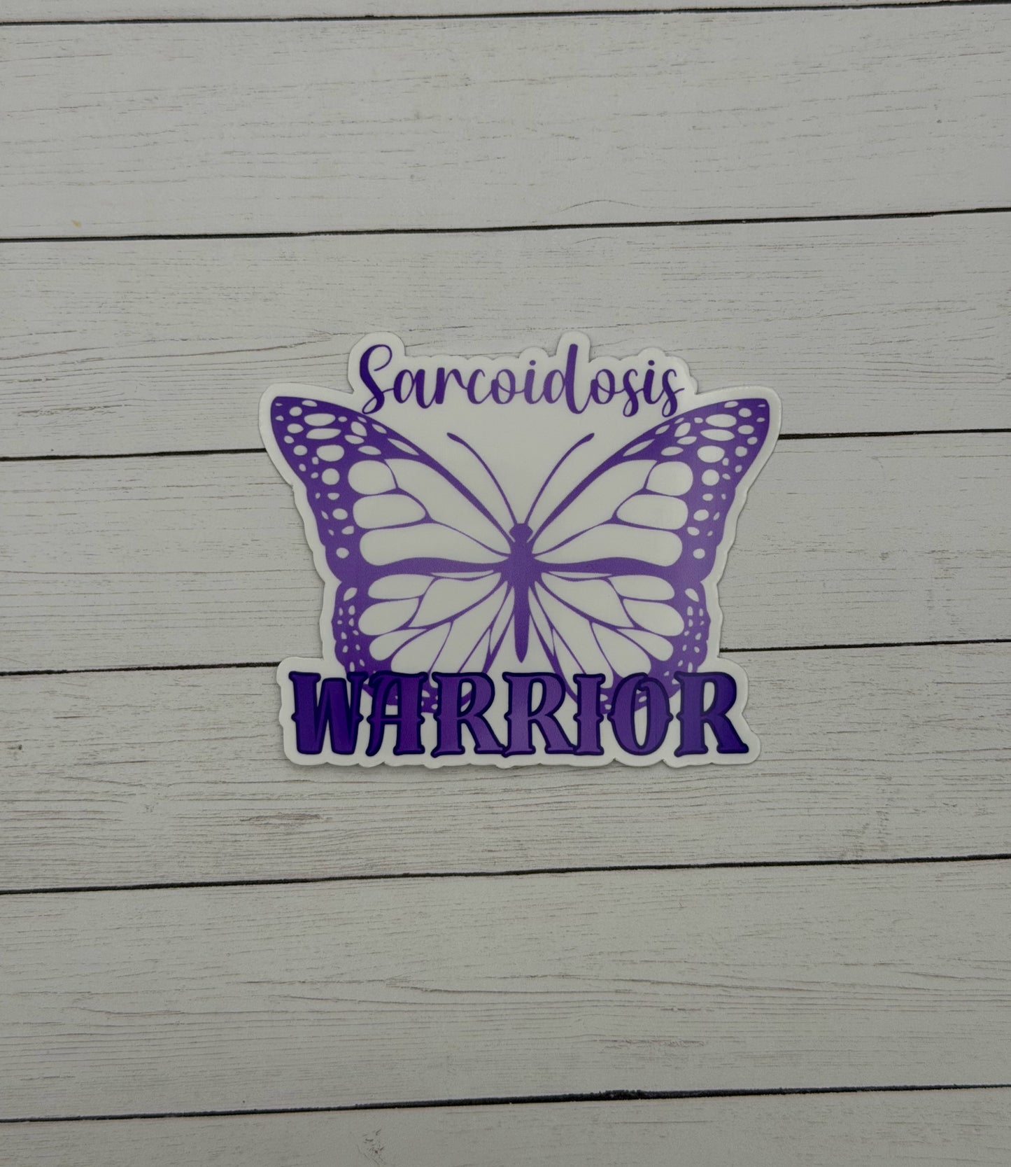 Sarcoidosis Warrior Butterfly Sticker or Magnet
