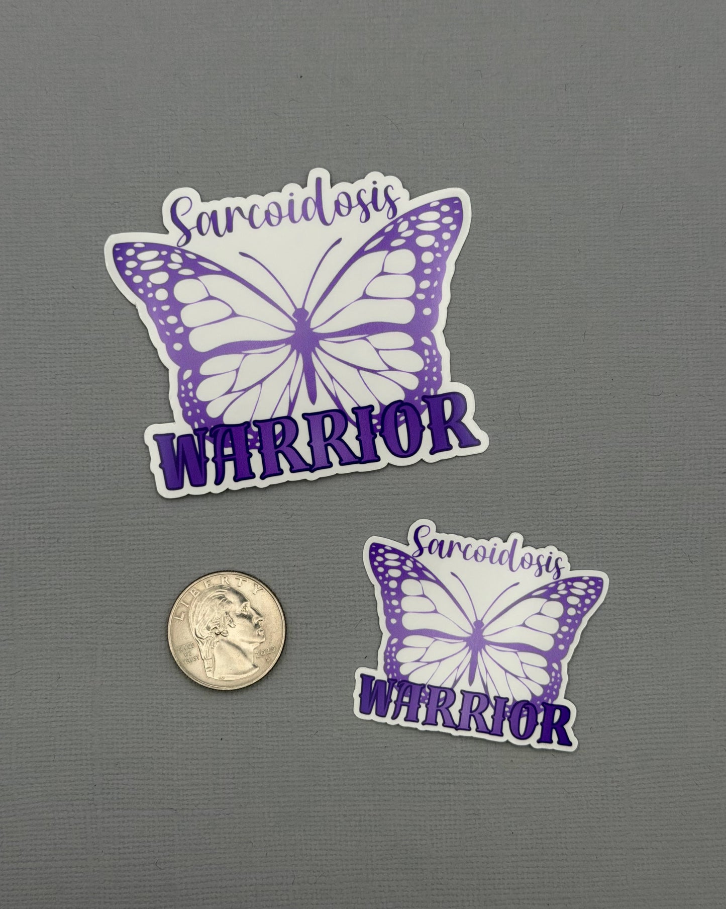 Sarcoidosis Warrior Butterfly Sticker or Magnet