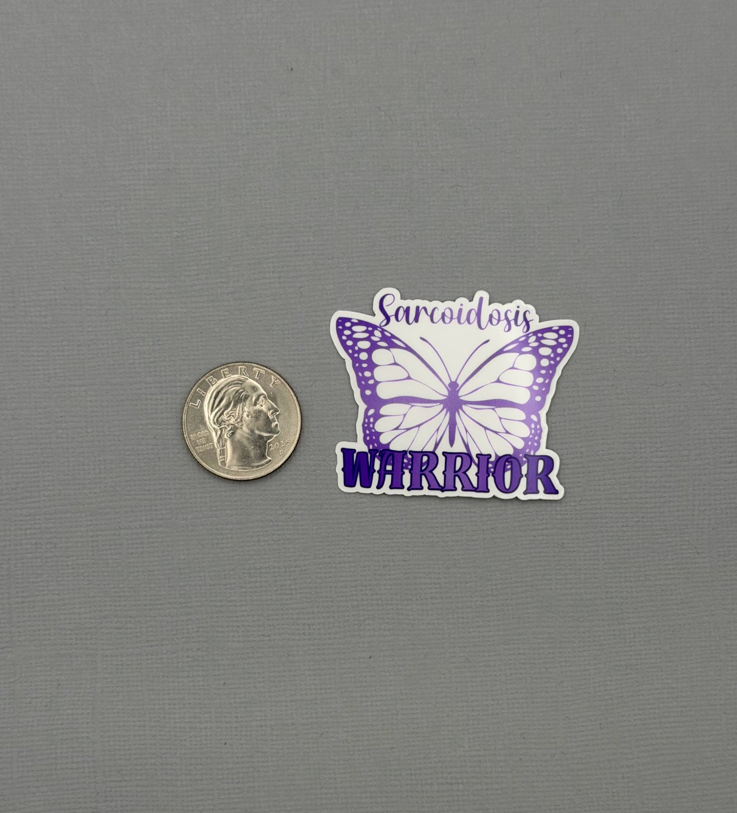 Sarcoidosis Warrior Butterfly Sticker or Magnet