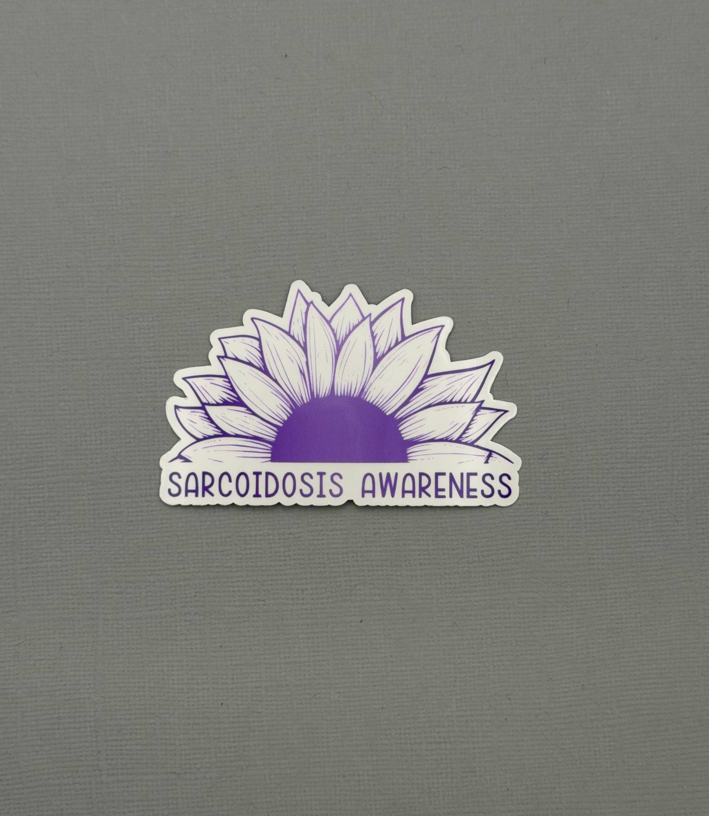 Sarcoidosis Awareness Sunflower Sticker or Magnet