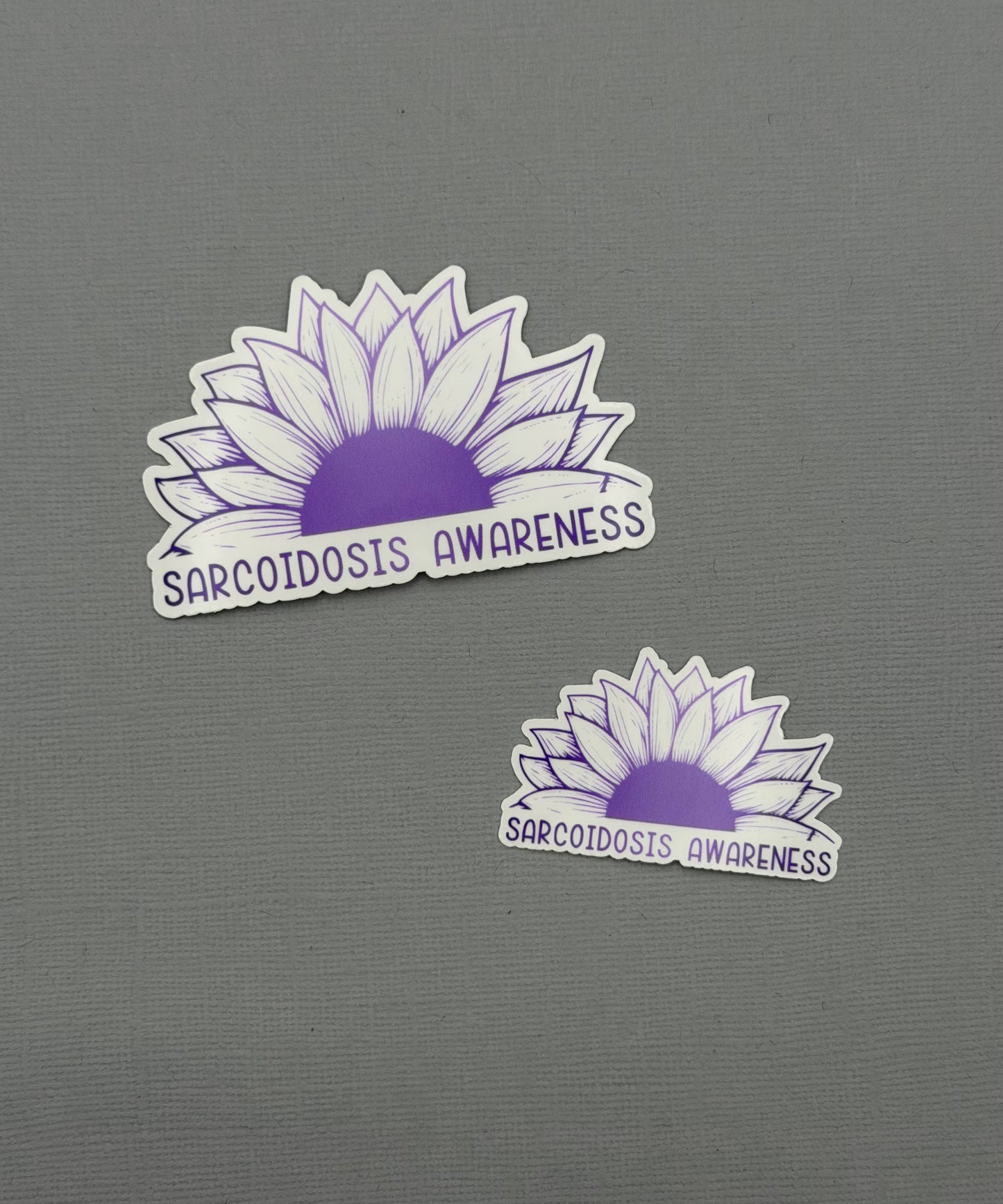 Sarcoidosis Awareness Sunflower Sticker or Magnet