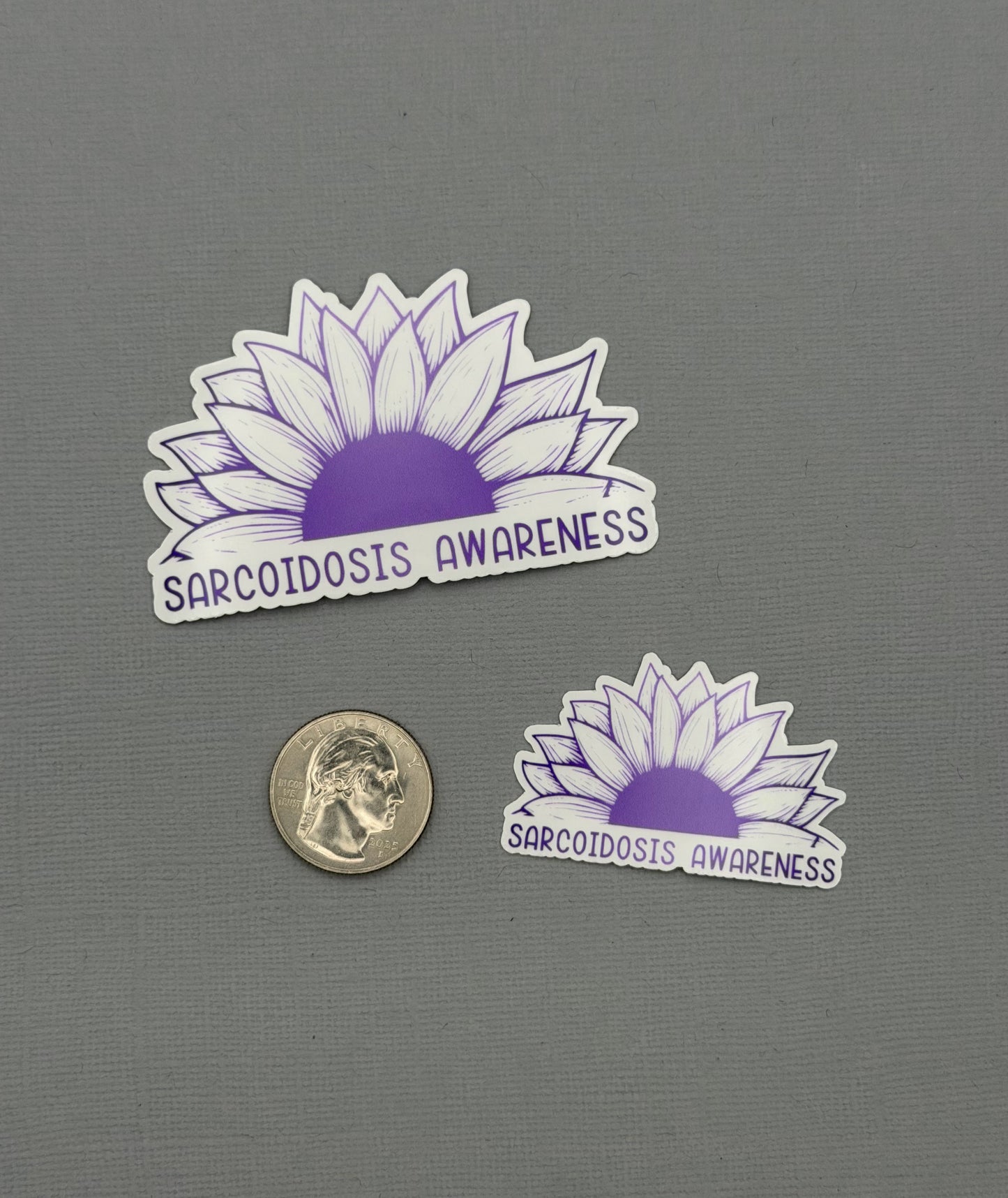 Sarcoidosis Awareness Sunflower Sticker or Magnet