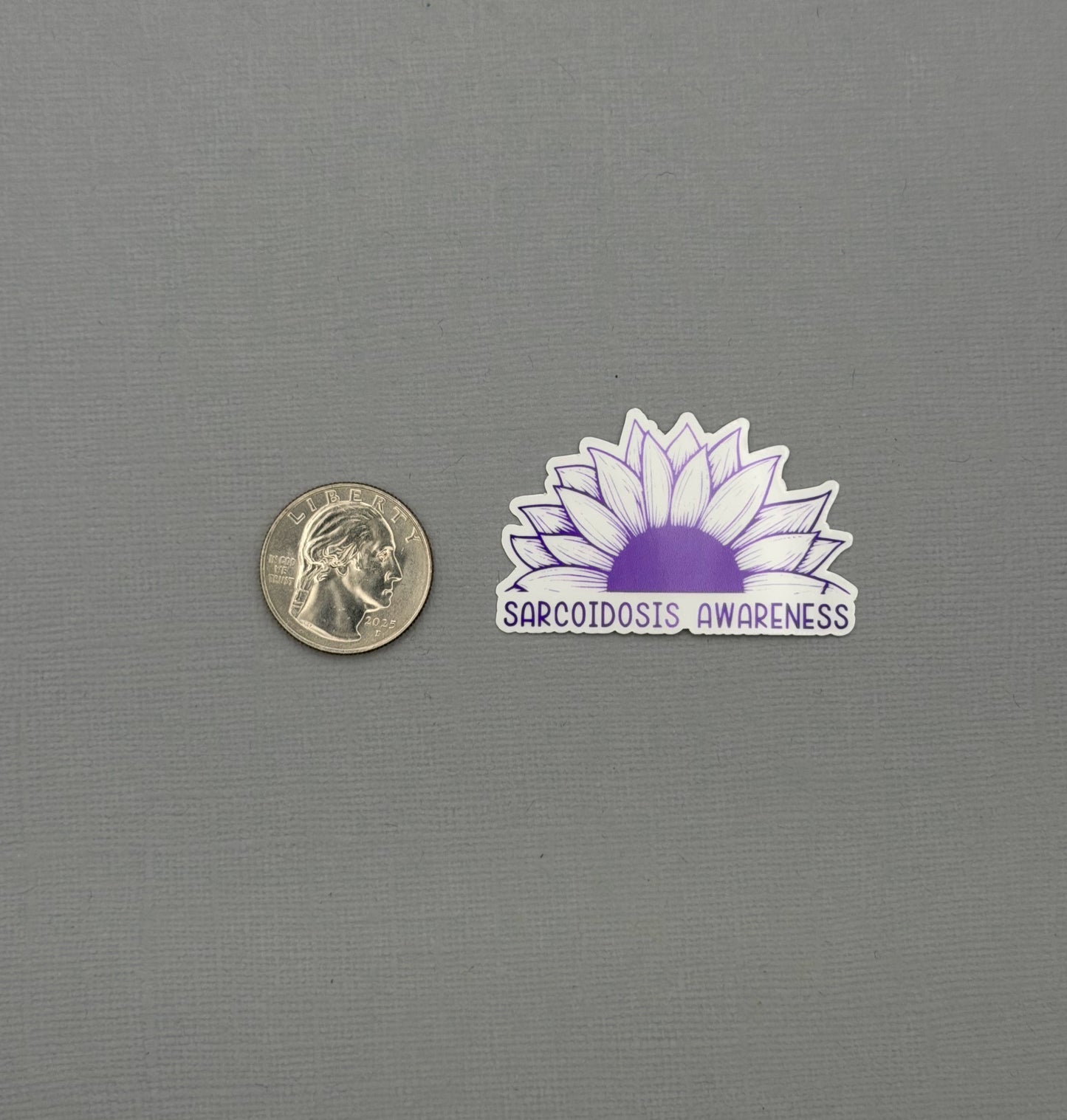 Sarcoidosis Awareness Sunflower Sticker or Magnet