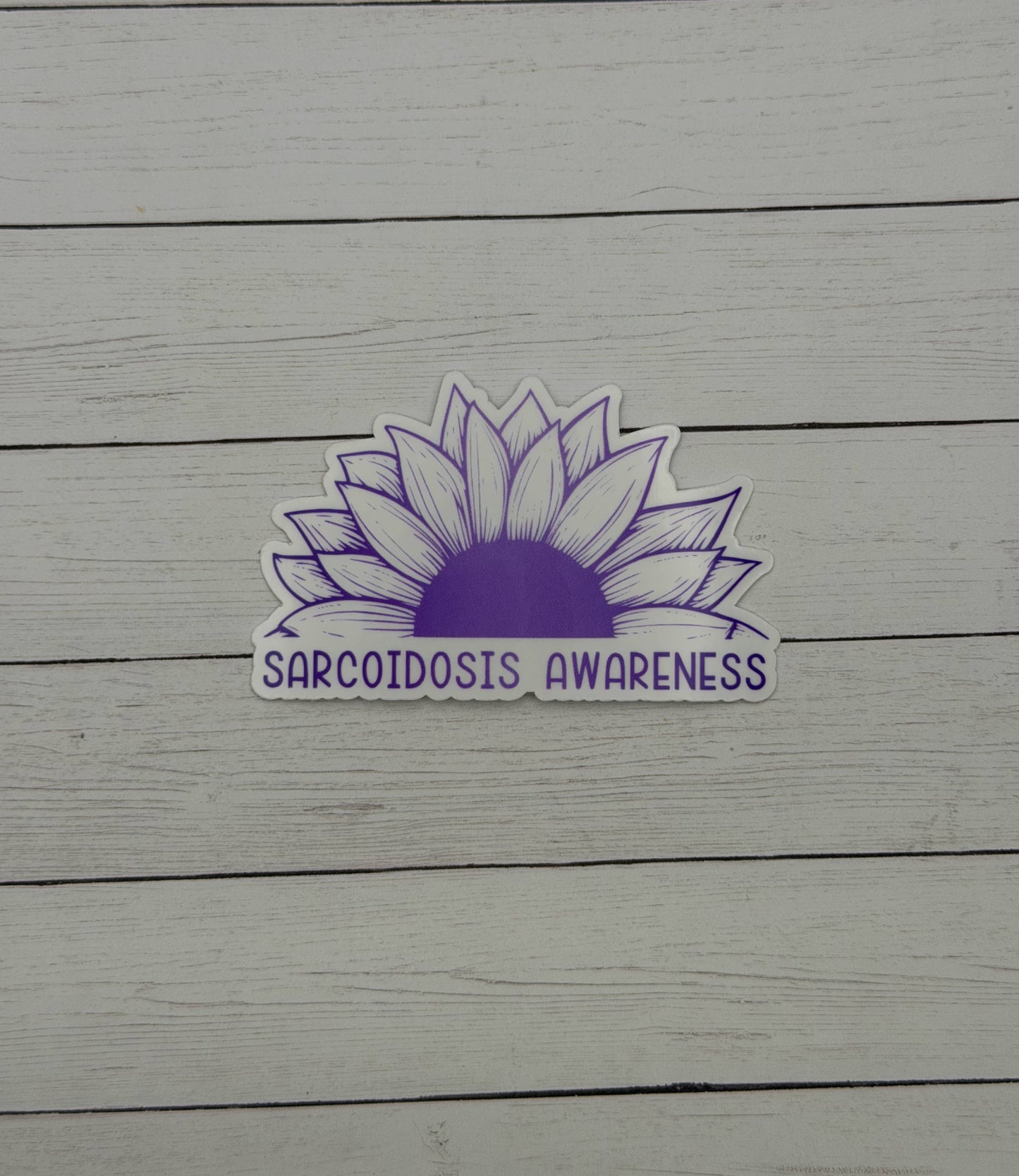 Sarcoidosis Awareness Sunflower Sticker or Magnet