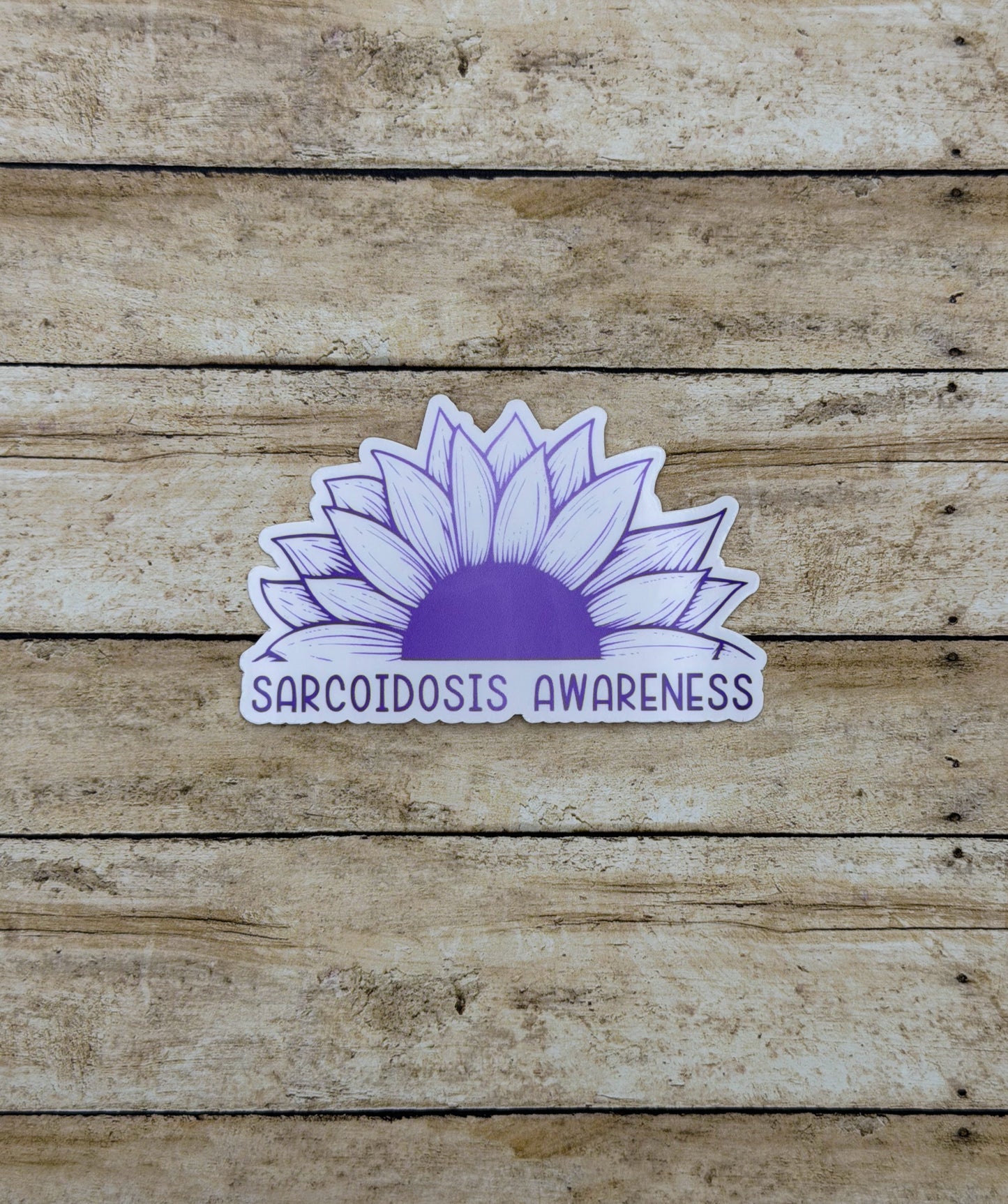 Sarcoidosis Awareness Sunflower Sticker or Magnet