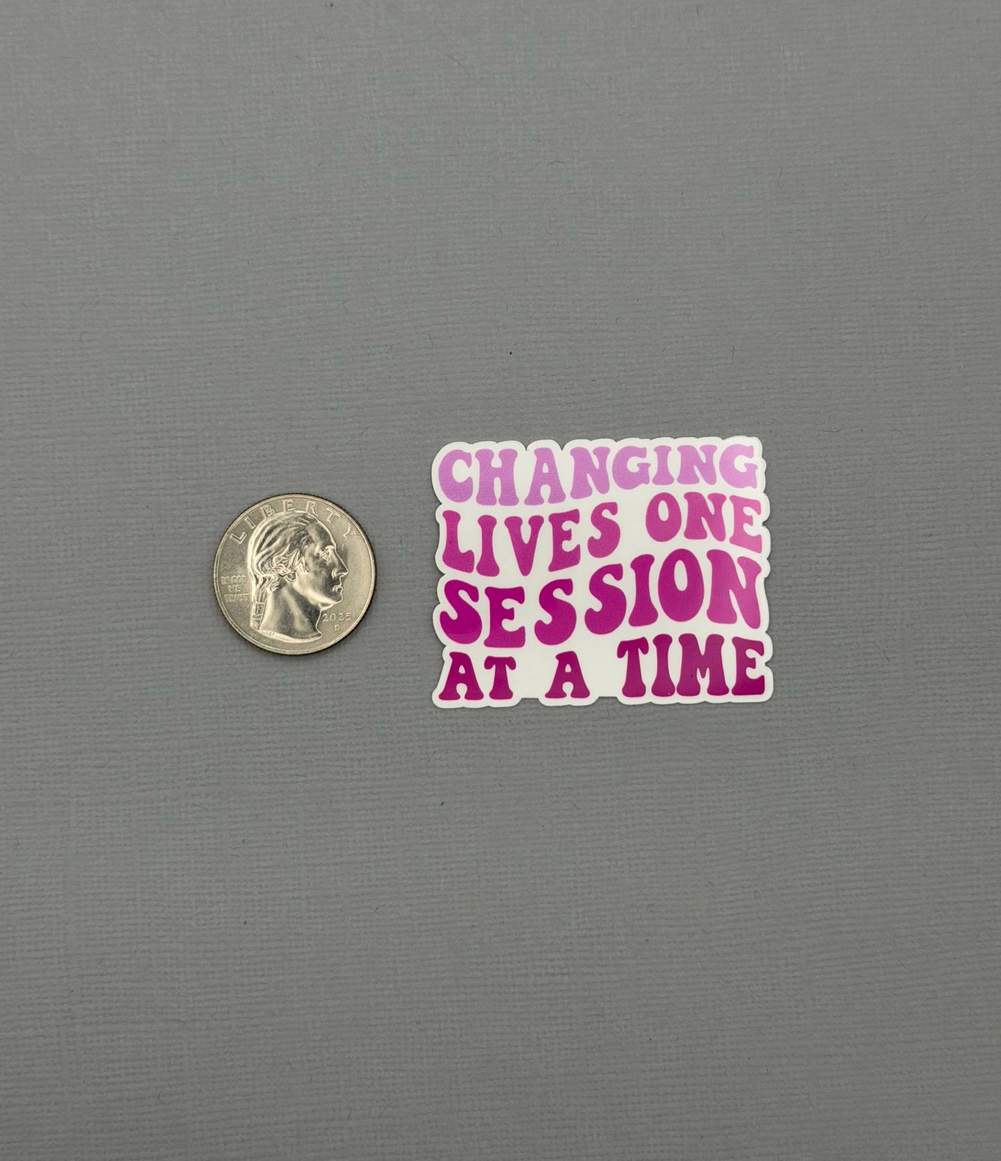 Changing Lives One Session at a Time Sticker or Magnet