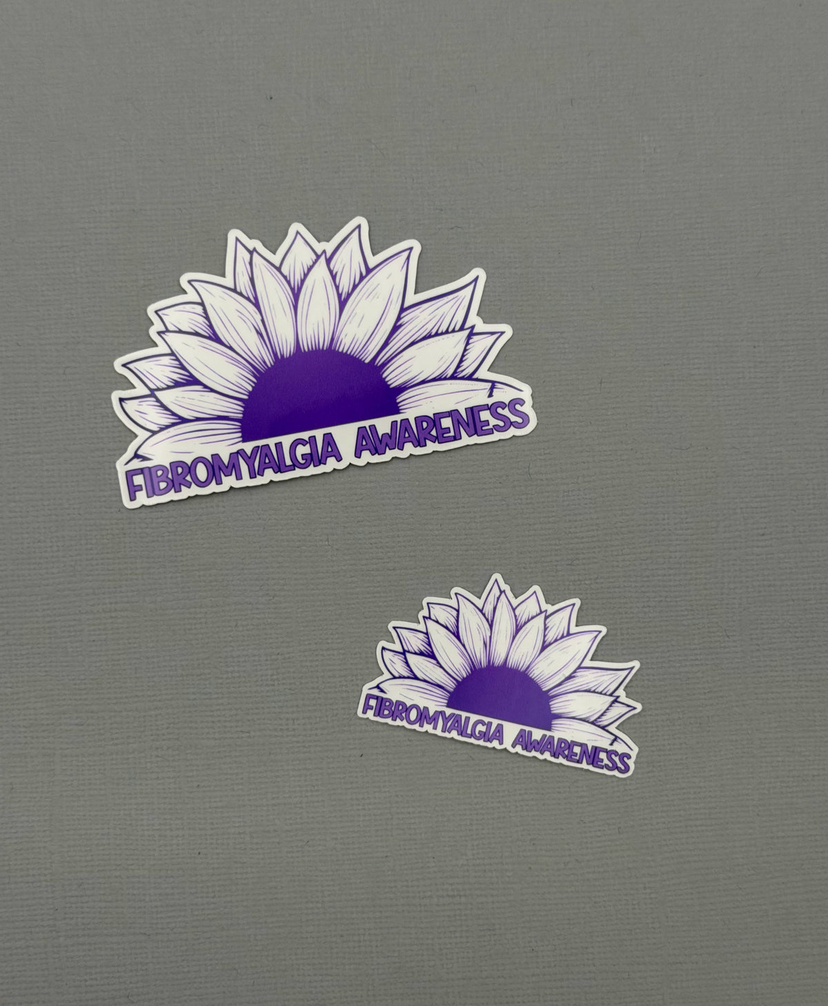 Fibromyalgia Awareness Sunflower Sticker or Magnet