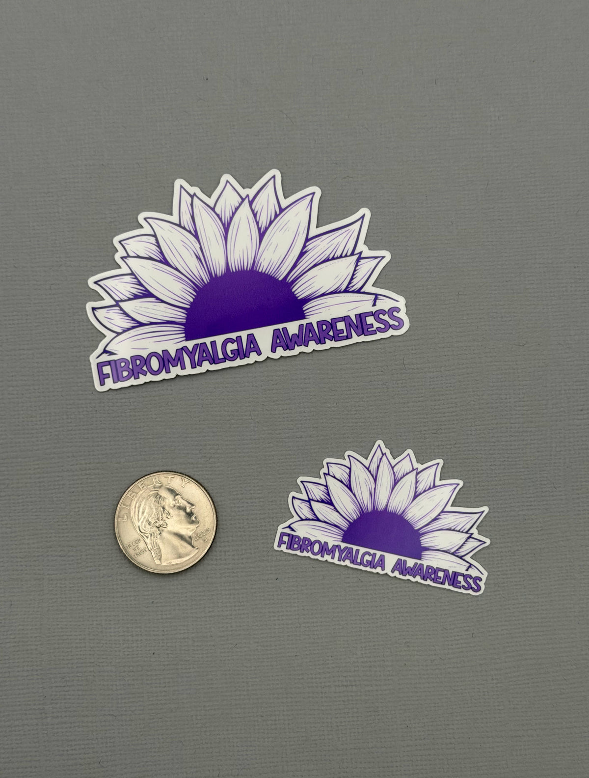 Fibromyalgia Awareness Sunflower Sticker or Magnet
