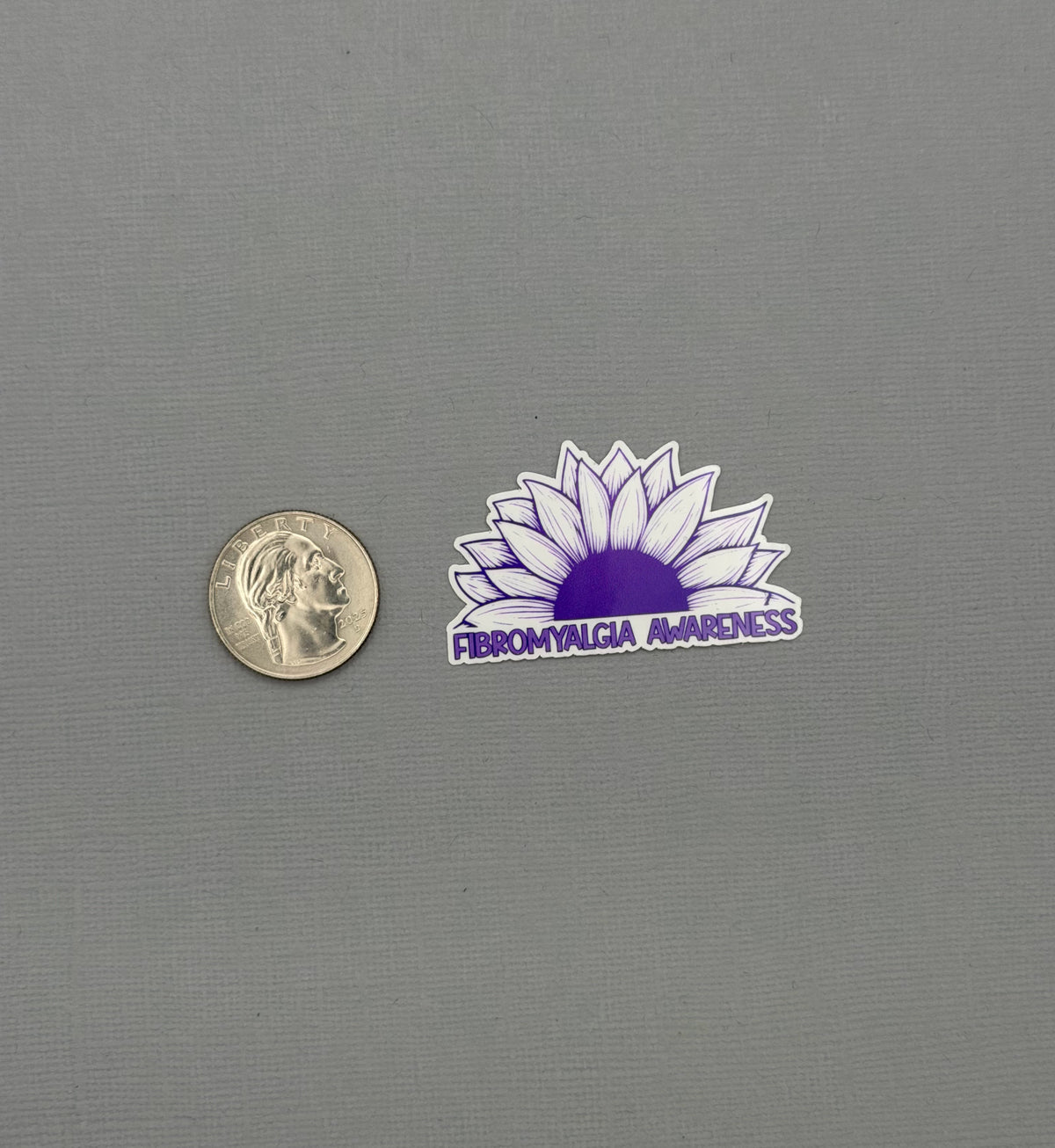 Fibromyalgia Awareness Sunflower Sticker or Magnet