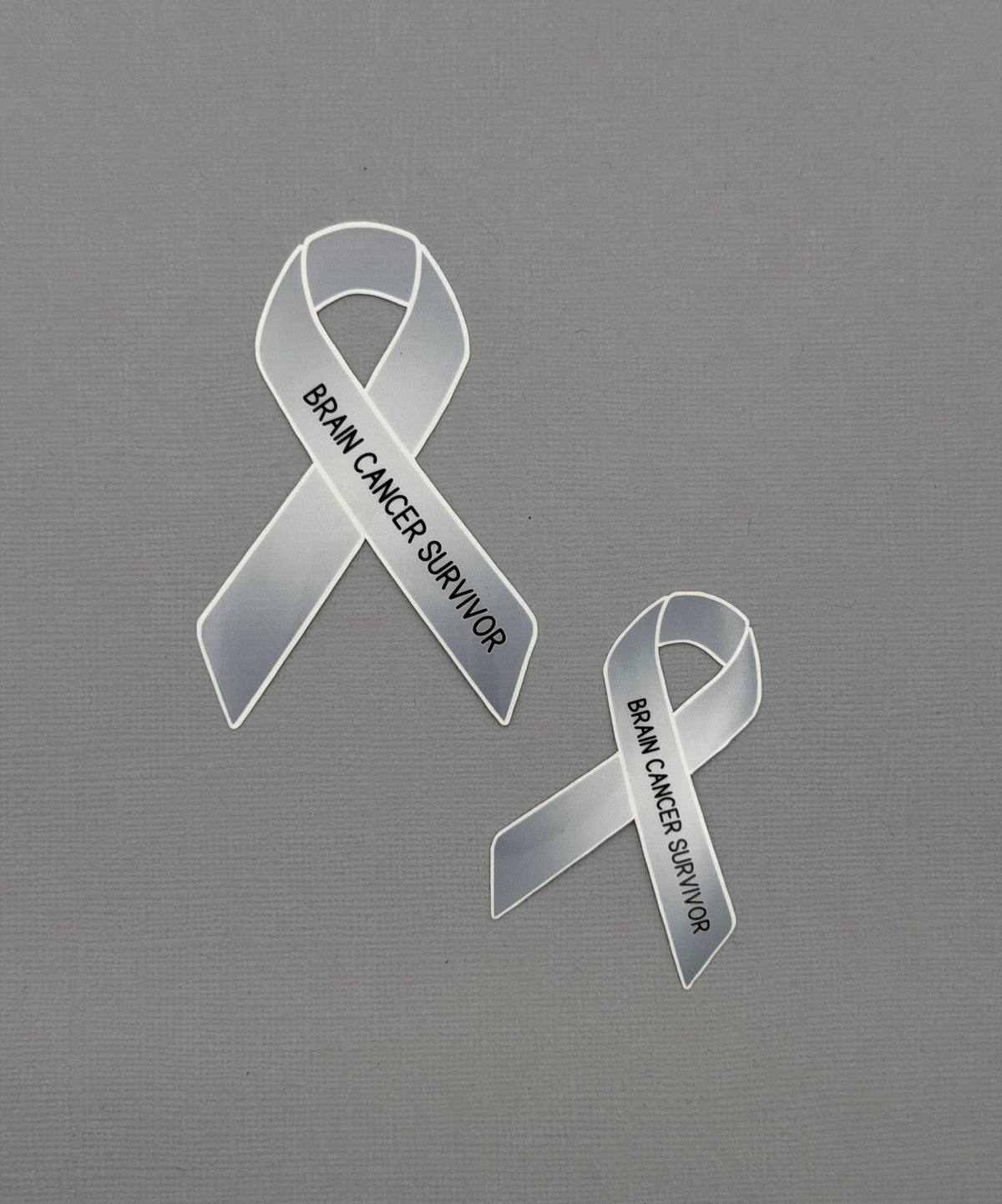 Brain Cancer Survivor Ribbon Sticker or Magnet