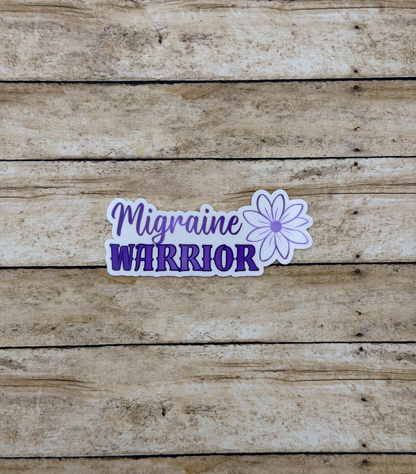 Migraine Warrior Flower Sticker or Magnet