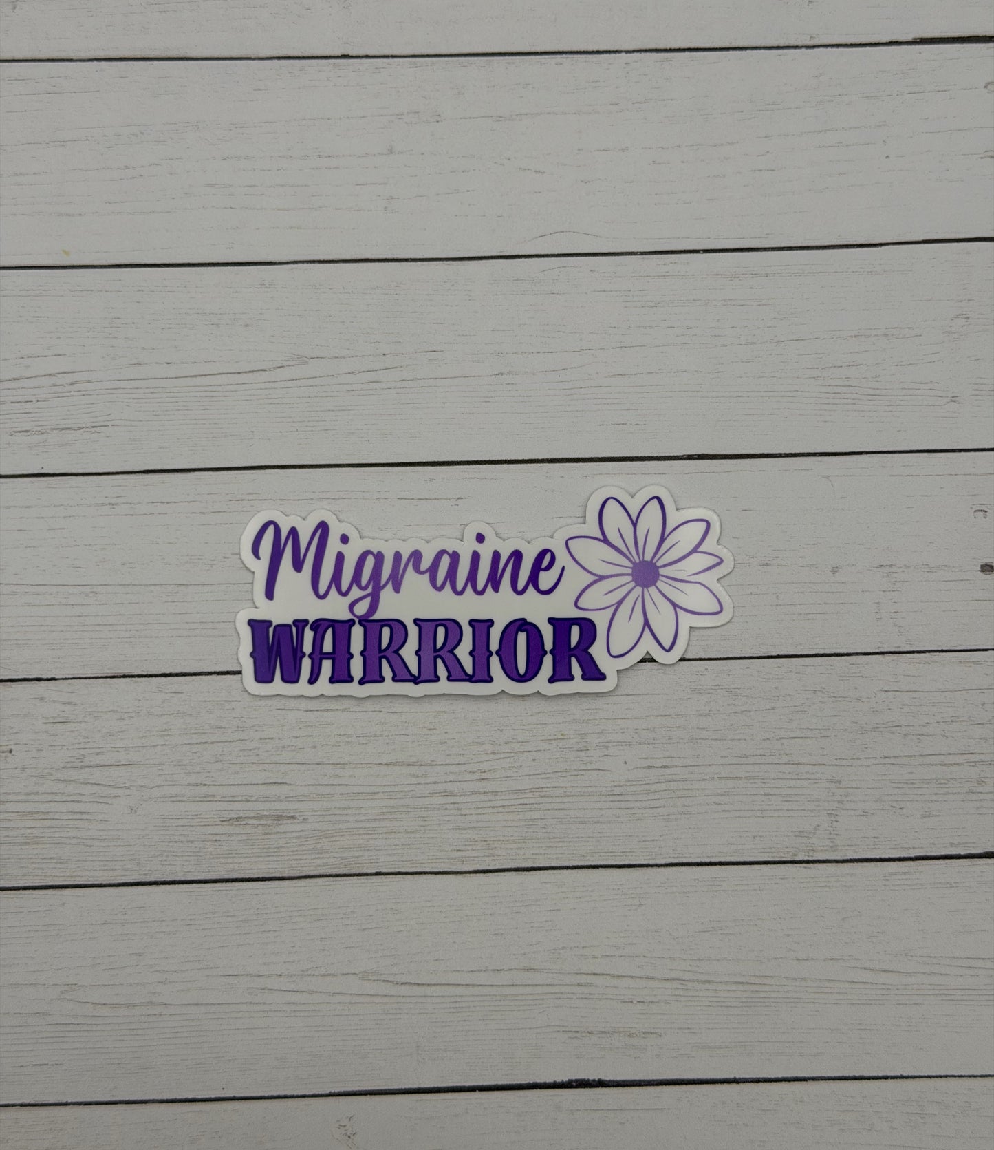 Migraine Warrior Flower Sticker or Magnet
