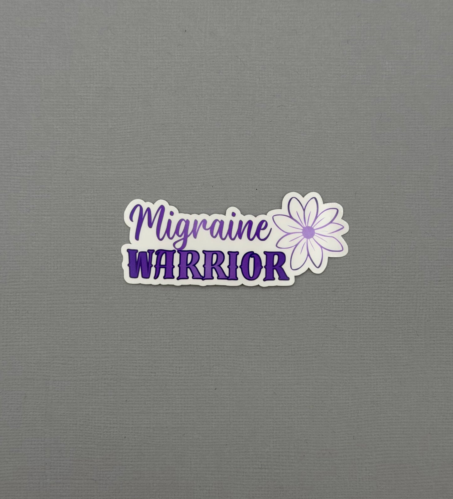 Migraine Warrior Flower Sticker or Magnet