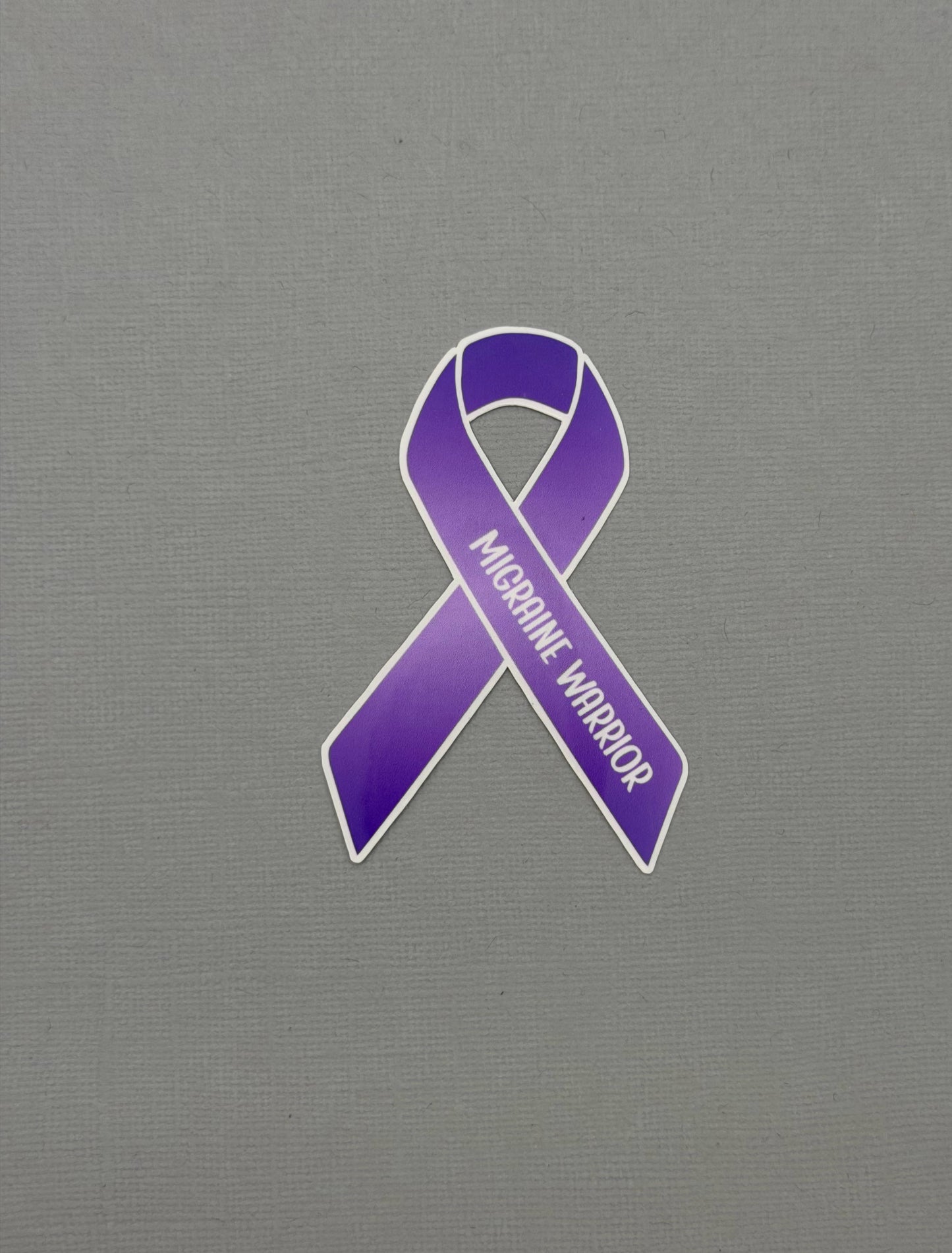 Migraine Warrior Ribbon Sticker or Magnet