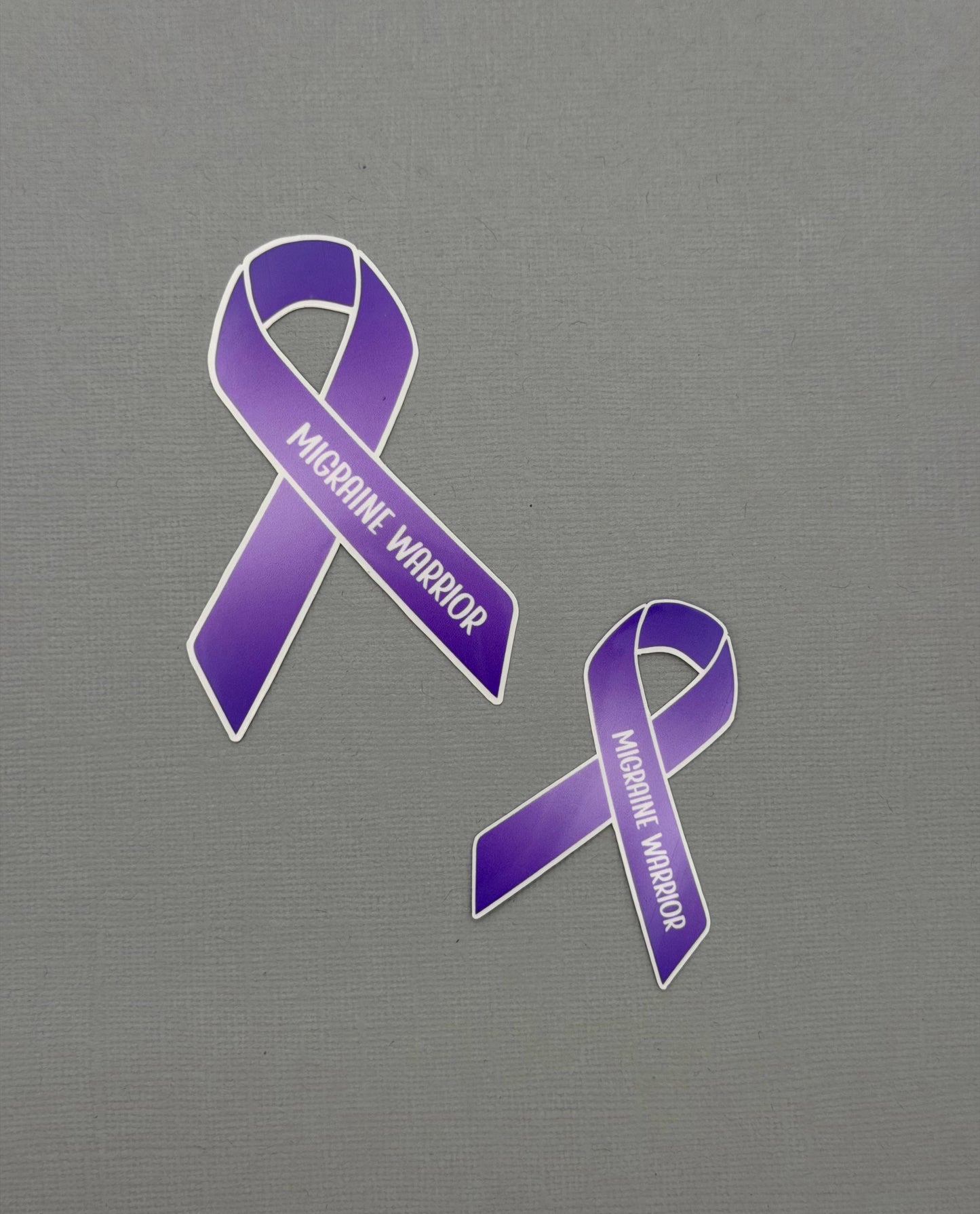 Migraine Warrior Ribbon Sticker or Magnet