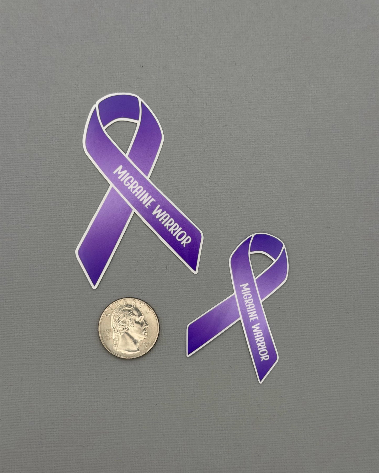 Migraine Warrior Ribbon Sticker or Magnet