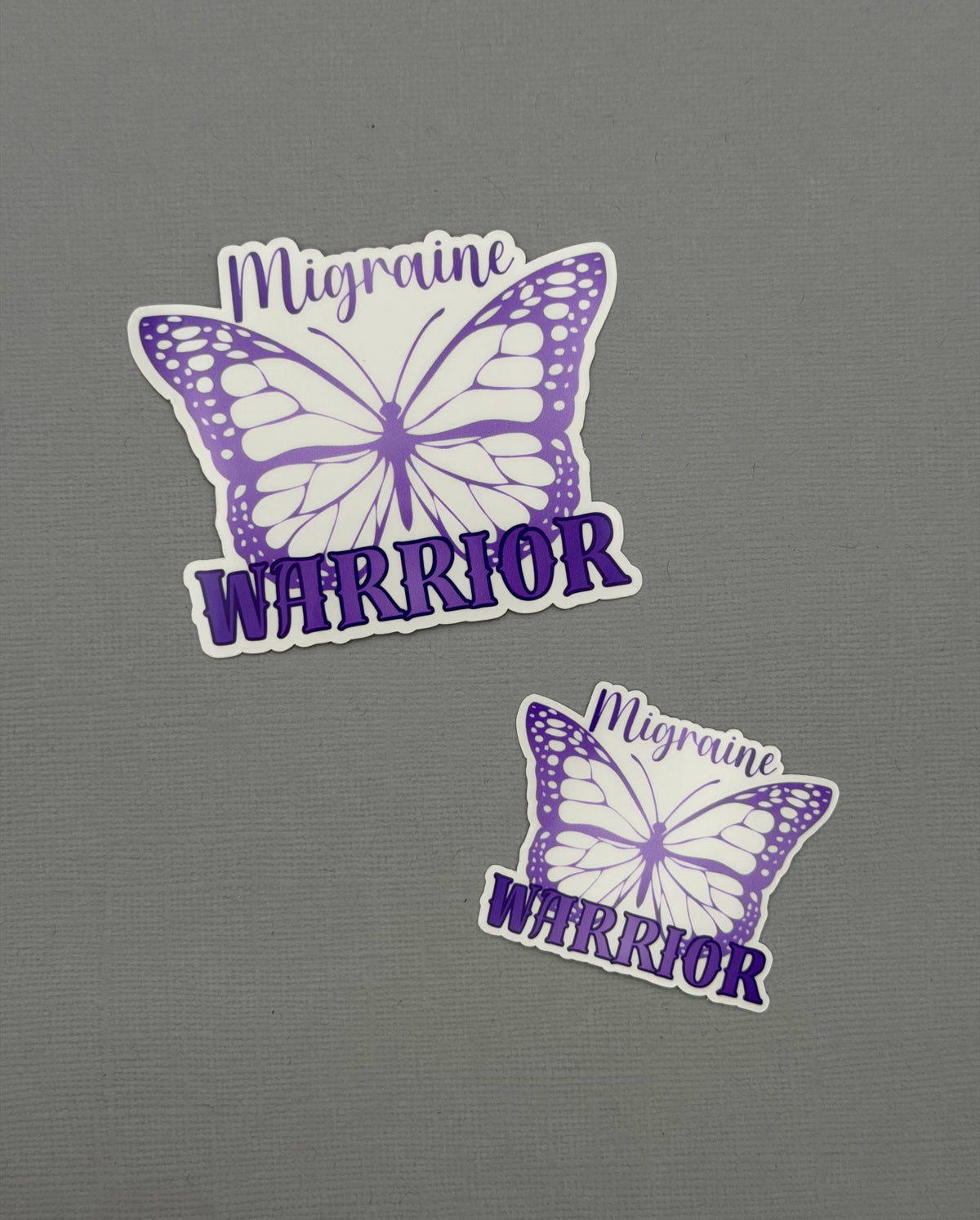 Migraine Warrior Butterfly Sticker or Magnet