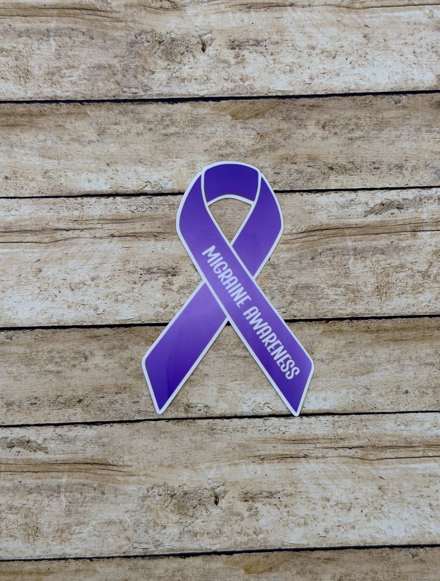 Migraine Awareness Ribbon Sticker or Magnet