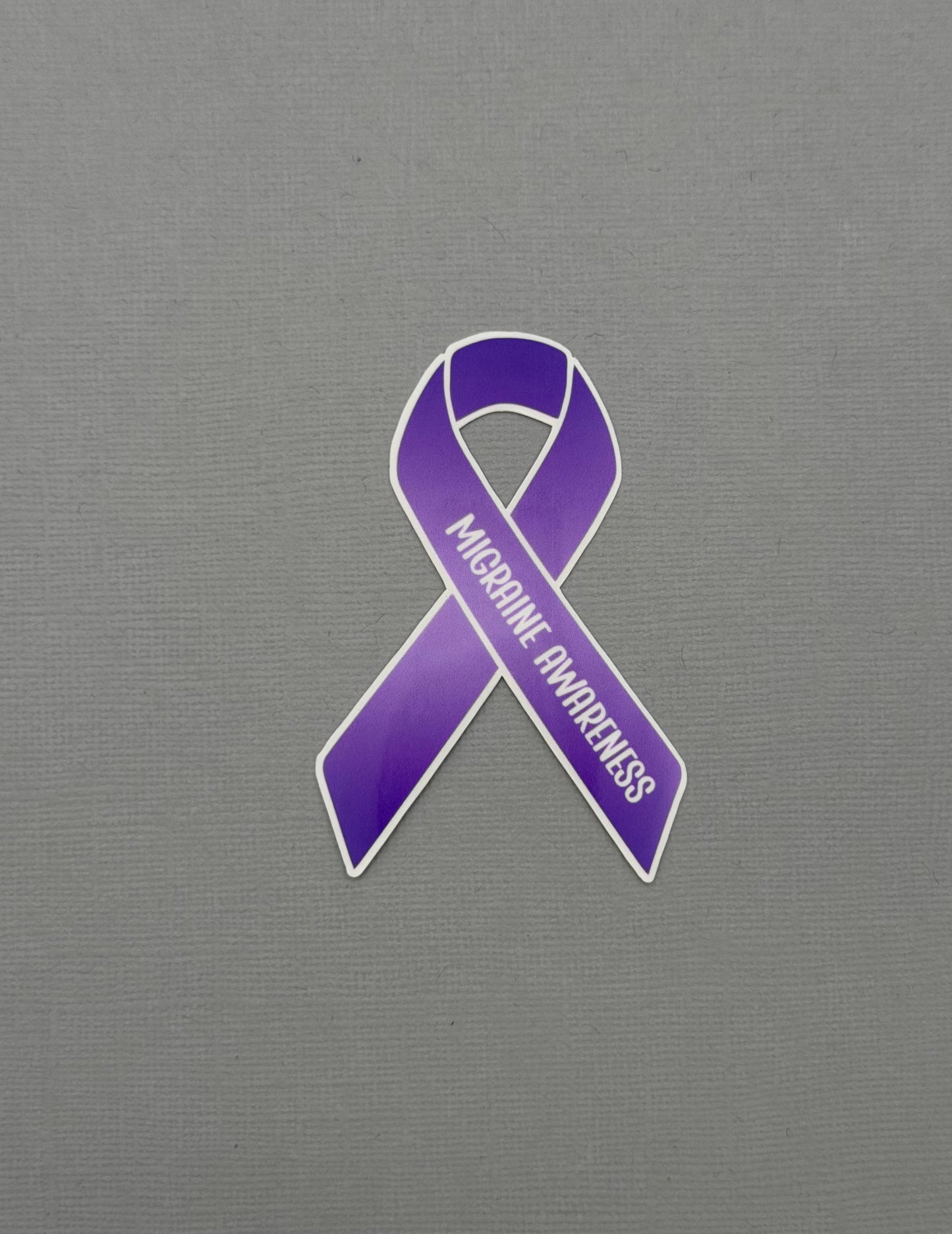Migraine Awareness Ribbon Sticker or Magnet