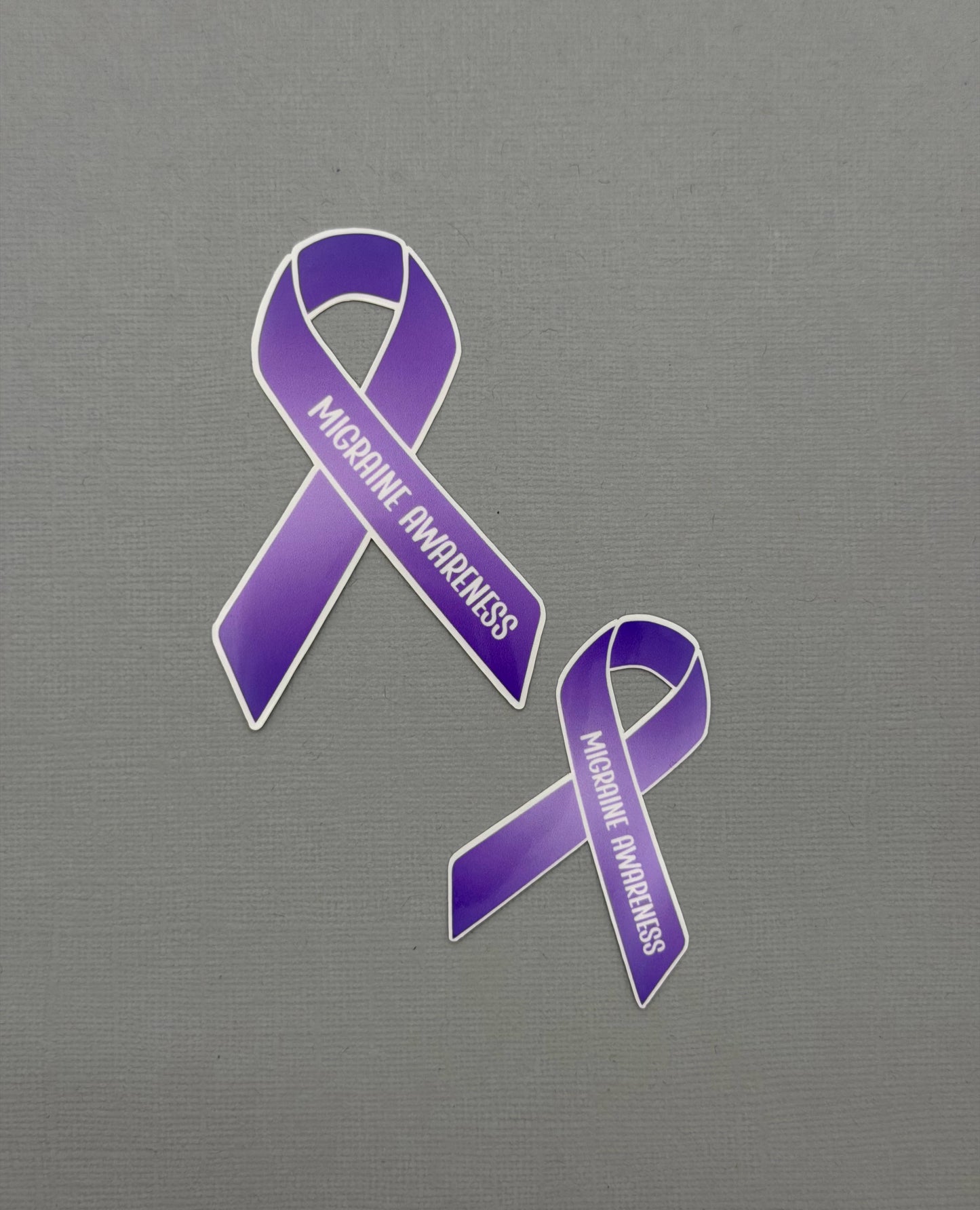 Migraine Awareness Ribbon Sticker or Magnet