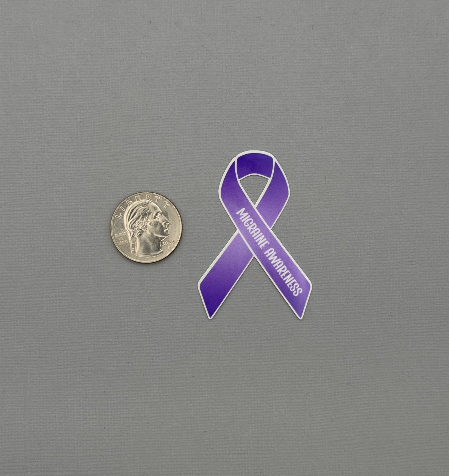 Migraine Awareness Ribbon Sticker or Magnet