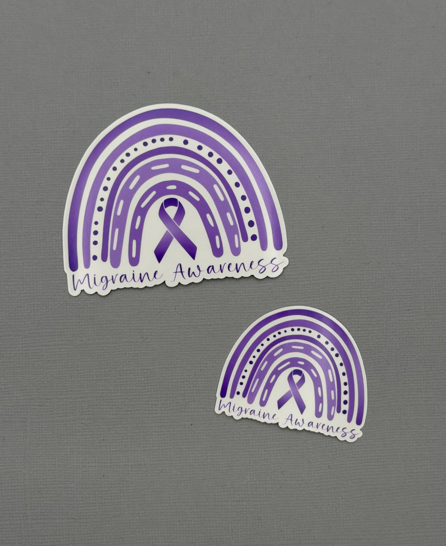 Migraine Awareness Rainbow Sticker or Magnet