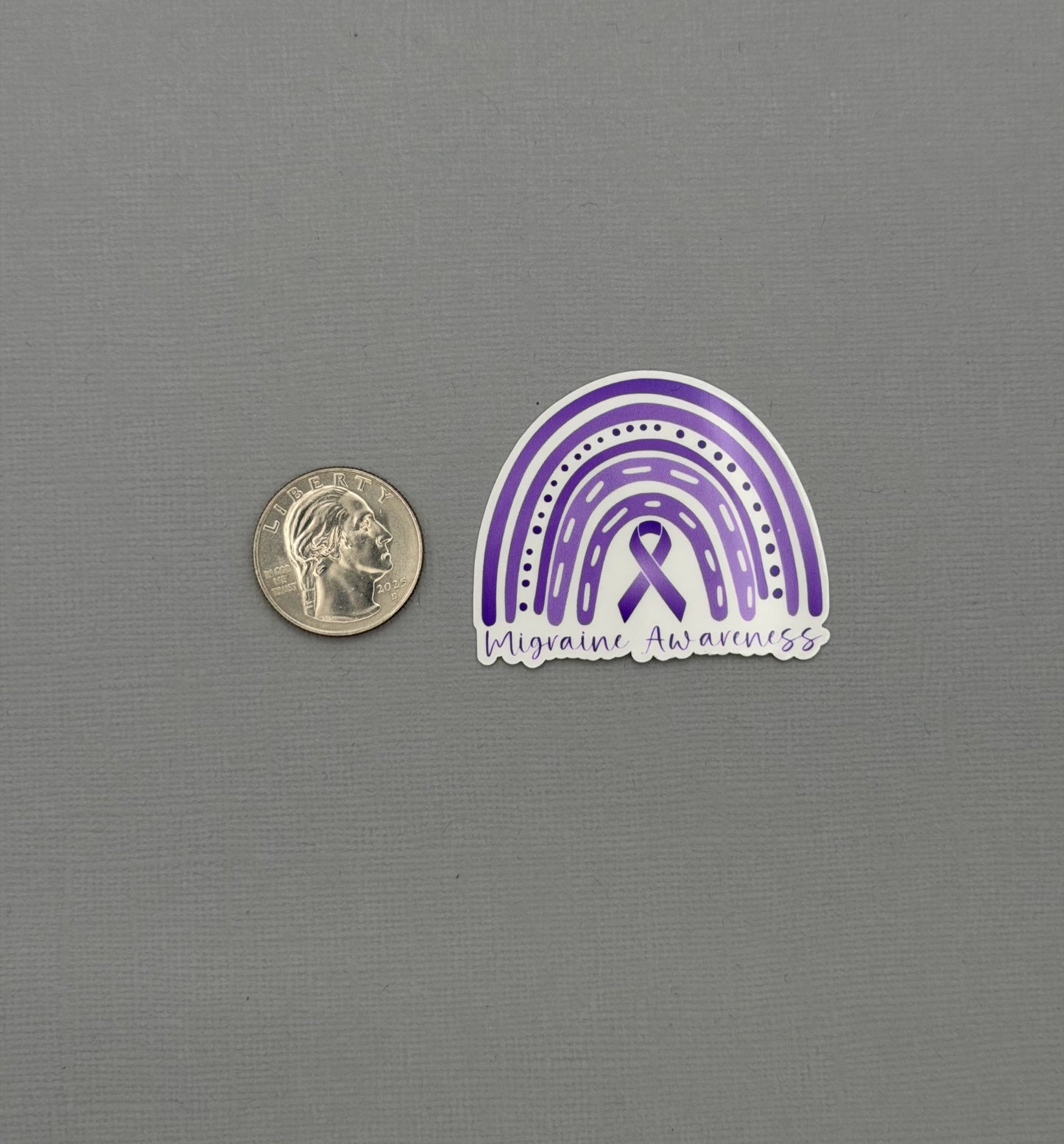 Migraine Awareness Rainbow Sticker or Magnet