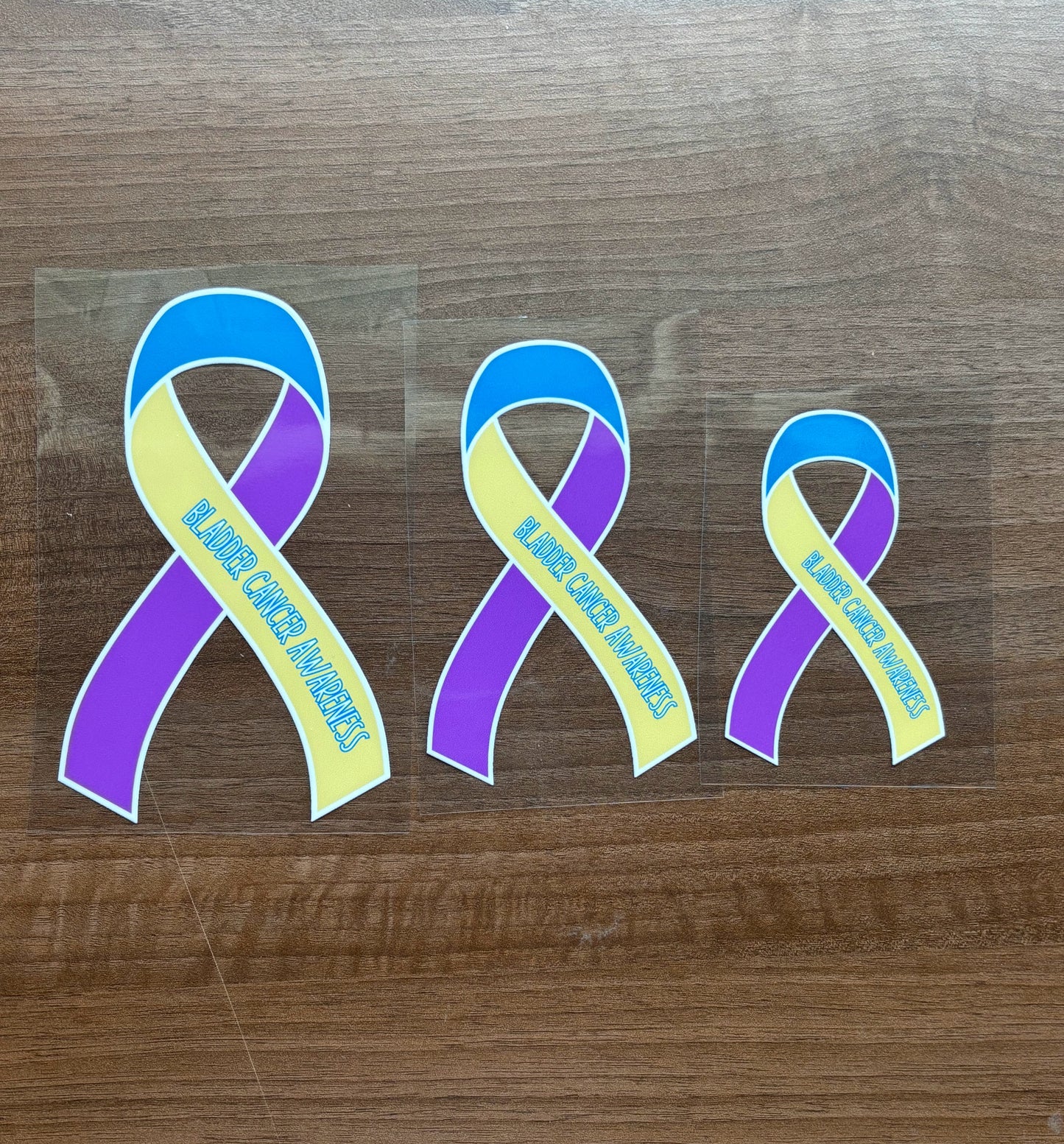 Bladder Cancer Awareness Ribbon Car Decal
