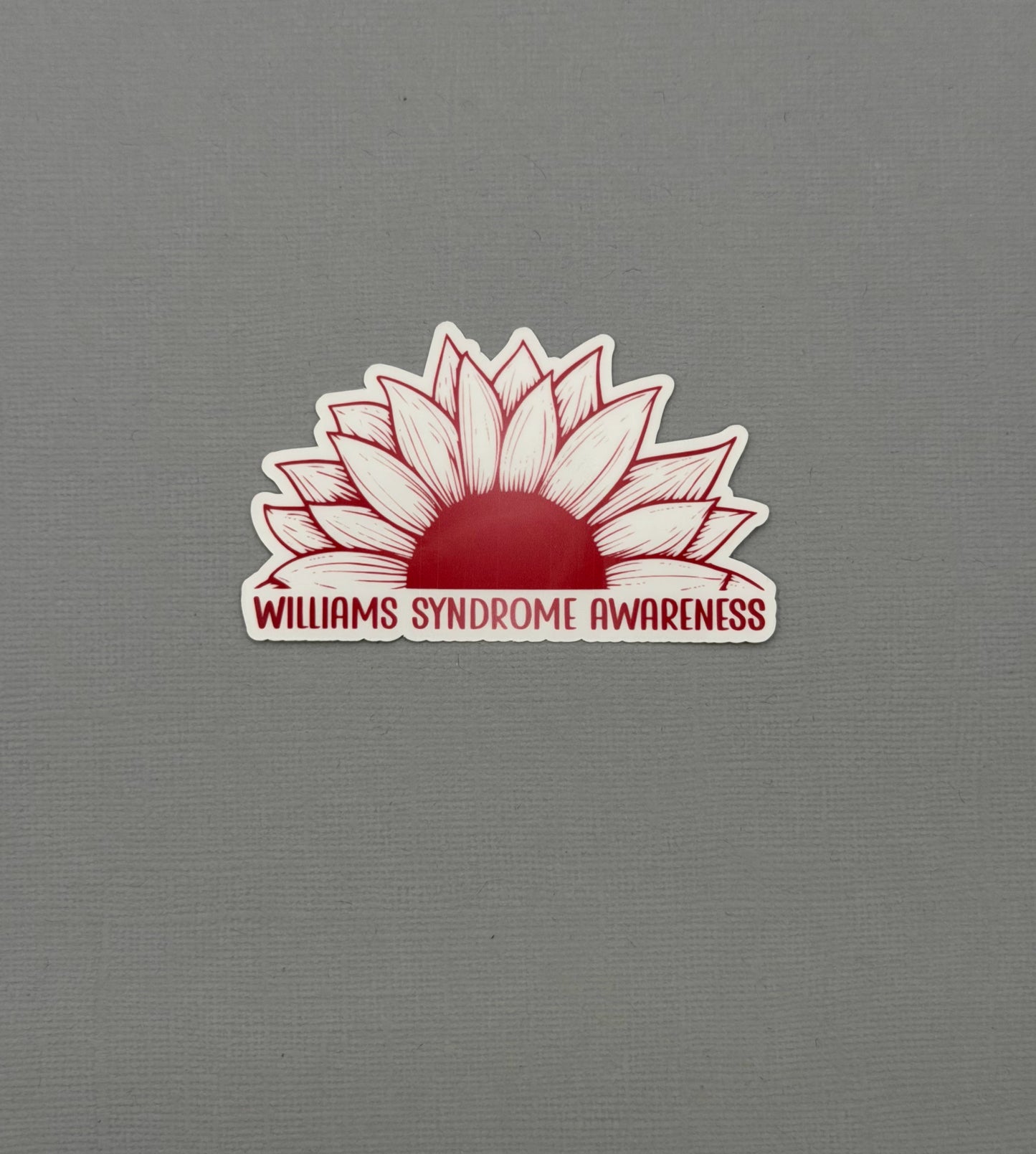 Williams Syndrome Awareness Sunflower Sticker or Magnet