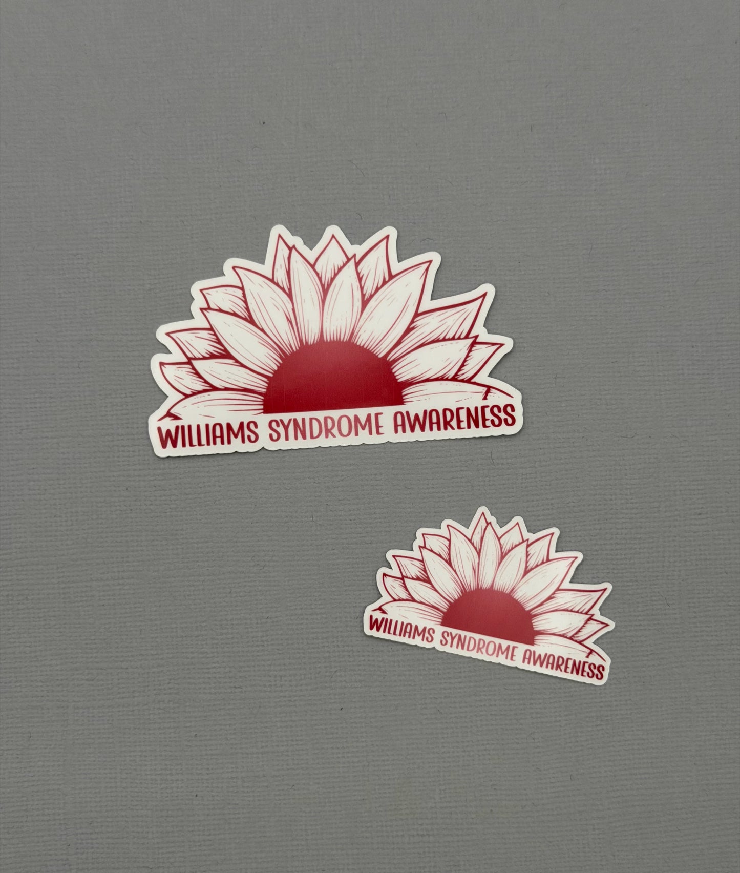 Williams Syndrome Awareness Sunflower Sticker or Magnet