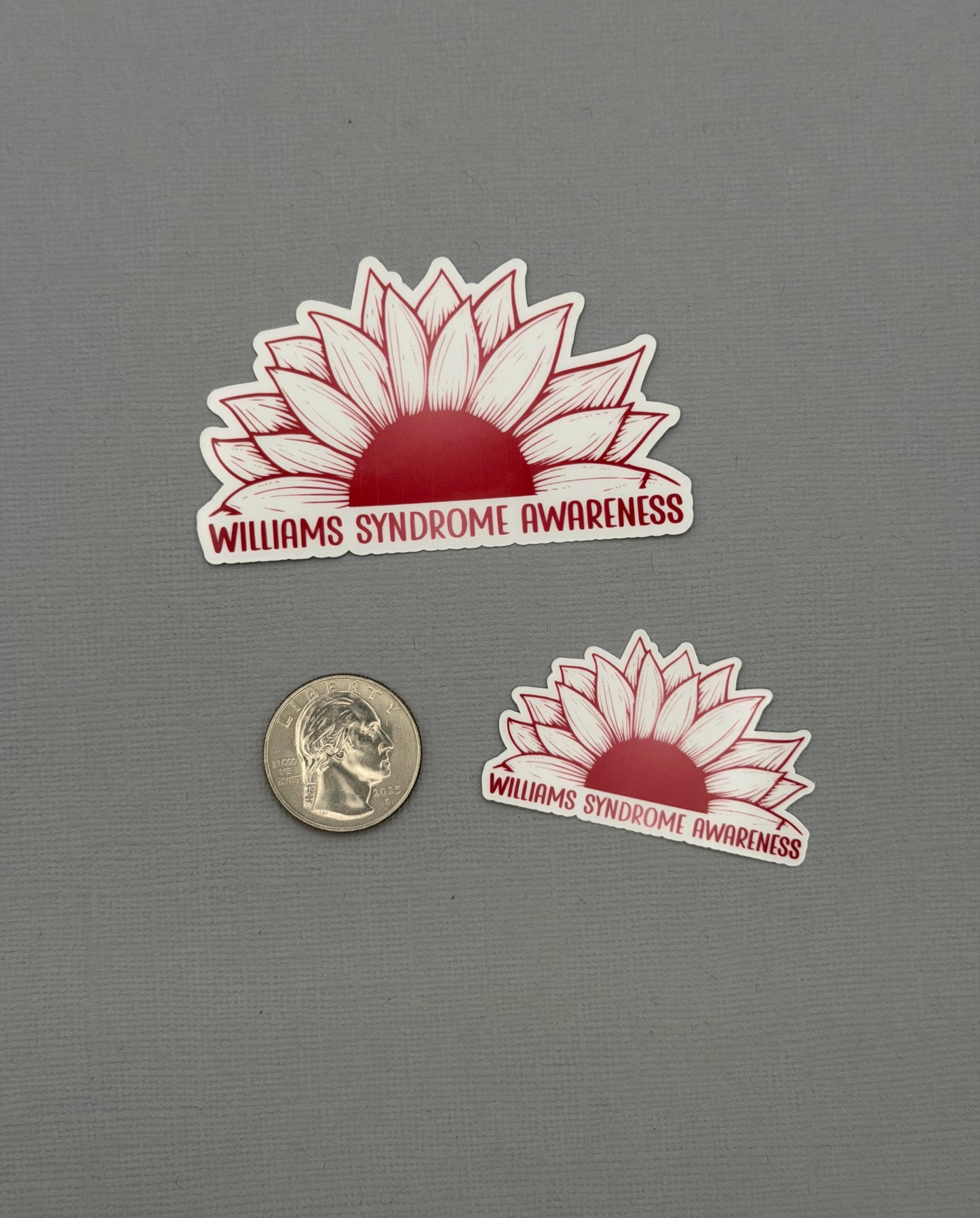 Williams Syndrome Awareness Sunflower Sticker or Magnet