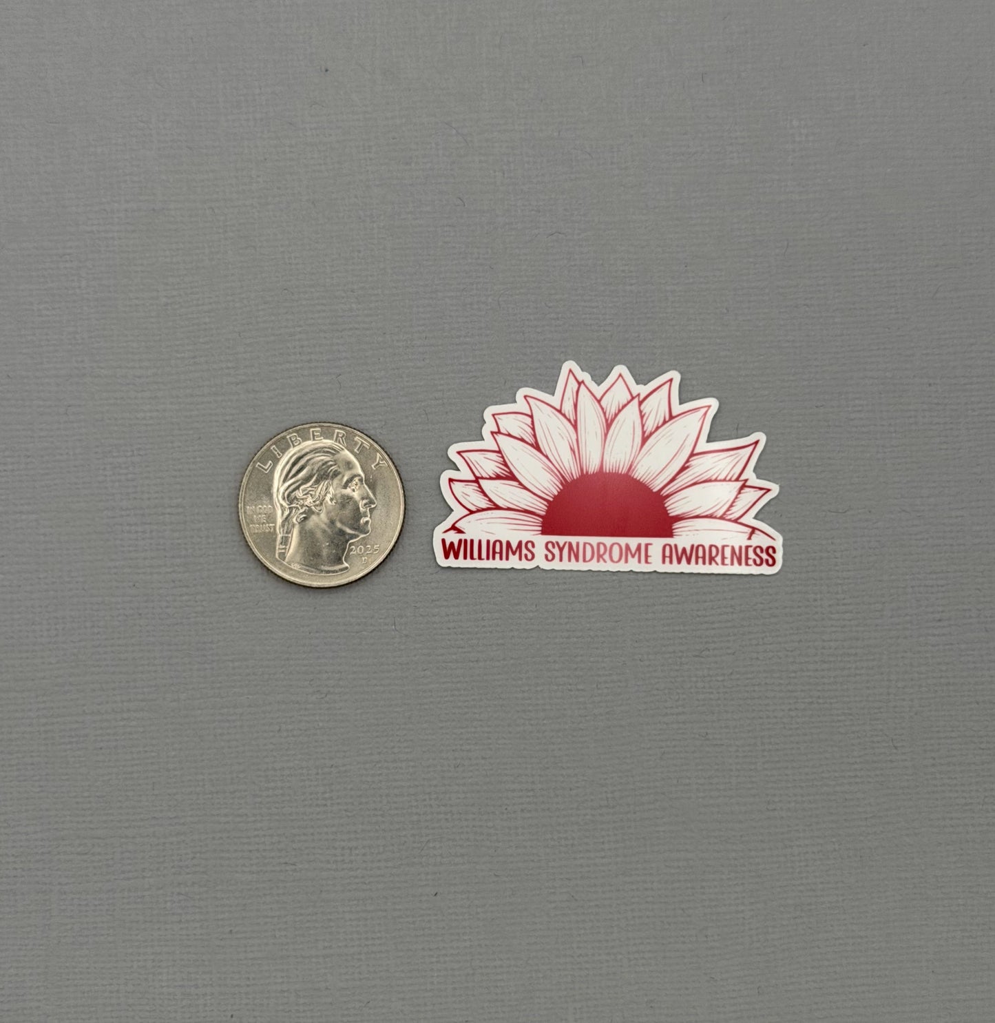 Williams Syndrome Awareness Sunflower Sticker or Magnet